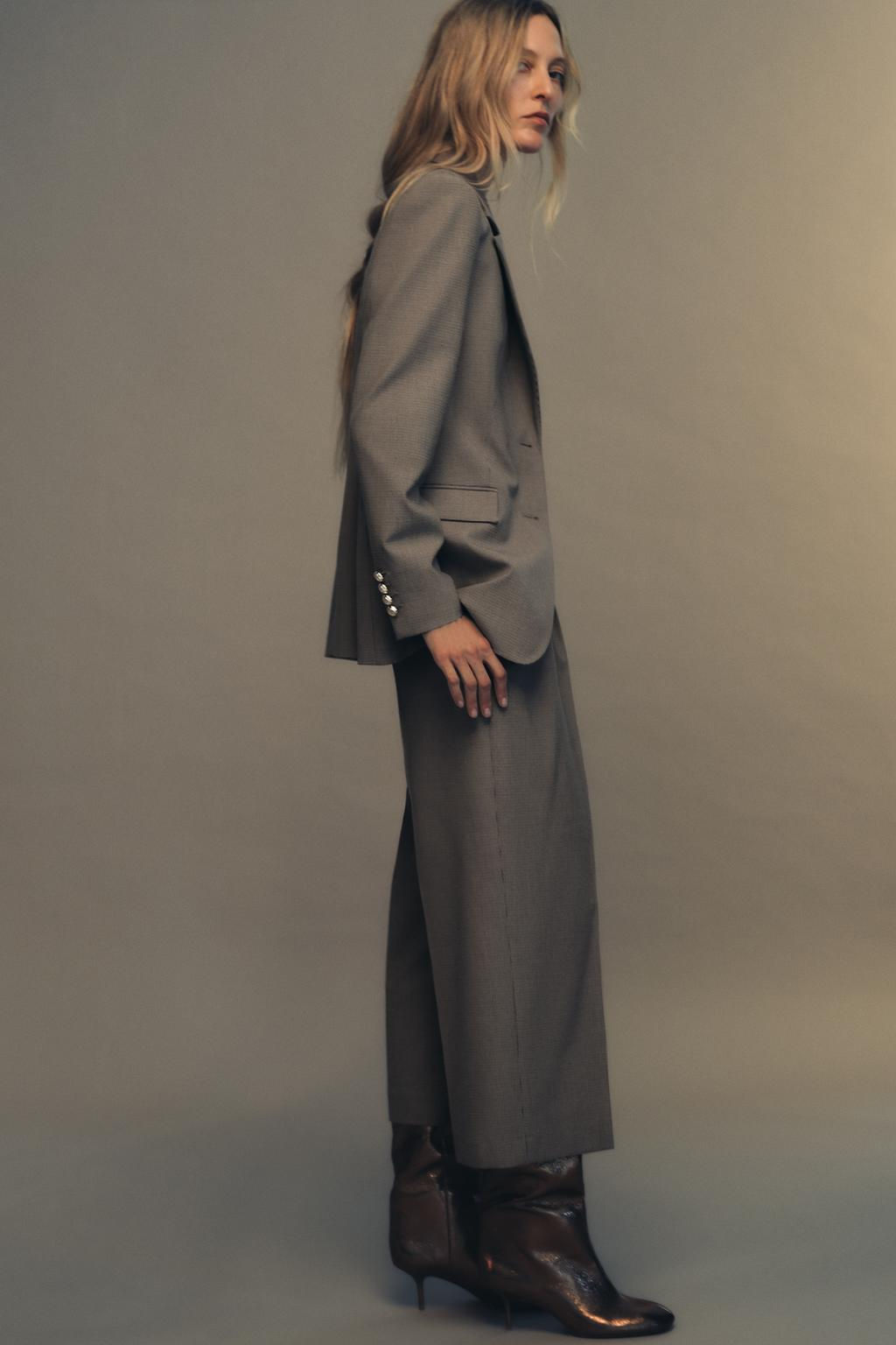 HOUNDSTOOTH BLAZER - Zara фото 3