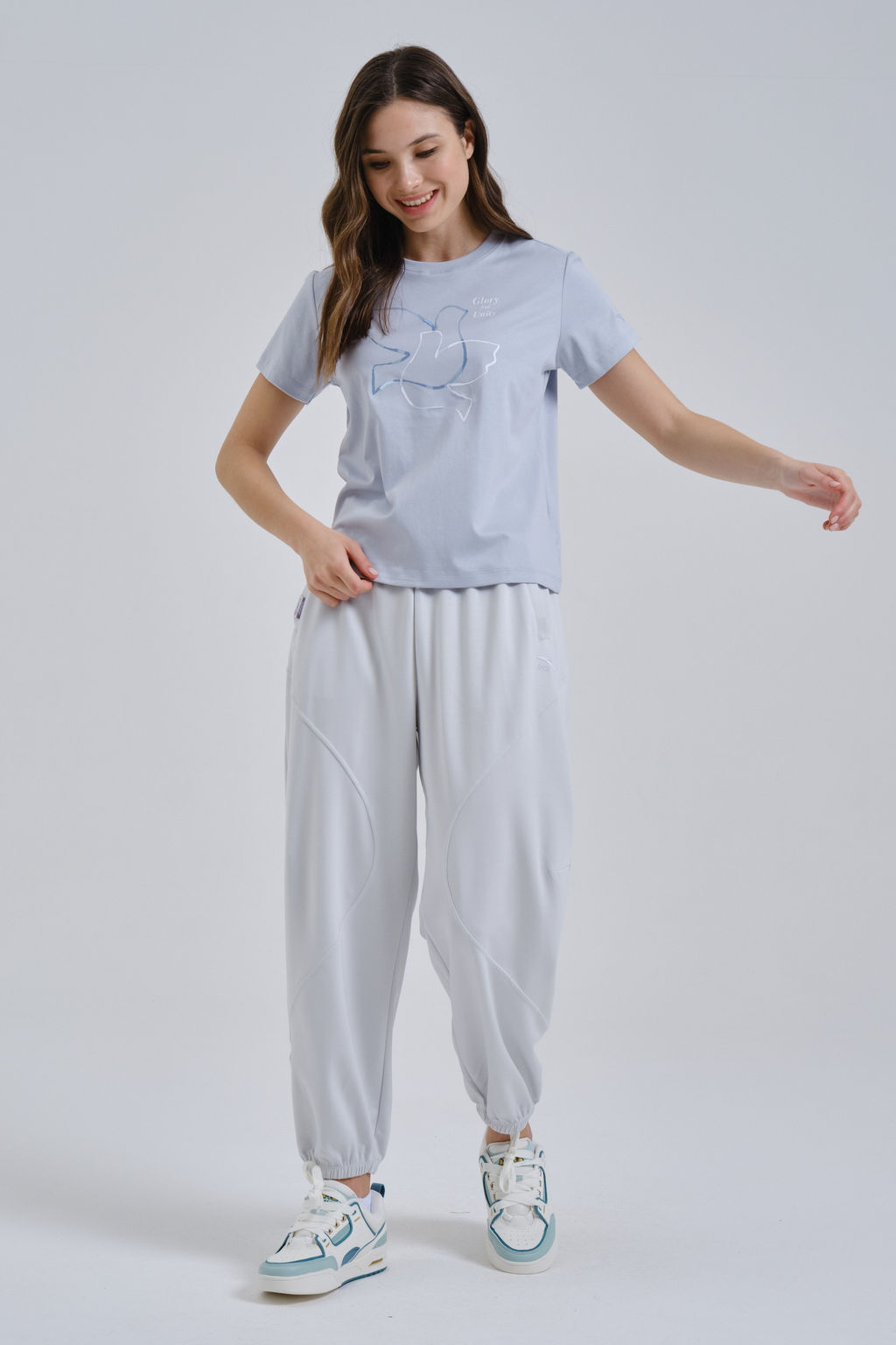 Брюки трикотажные Светло-серый - Anta фото 7