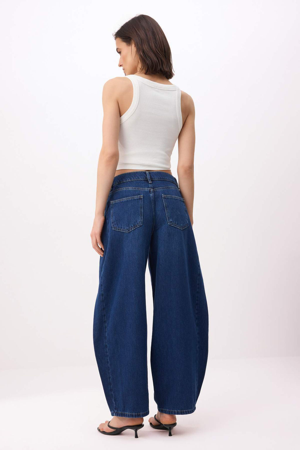 Mavi Yuksek Bel Baggy Tencel Kar?s?ml? Jeans TWOSS26JE00192 - Trendyolmilla фото 4