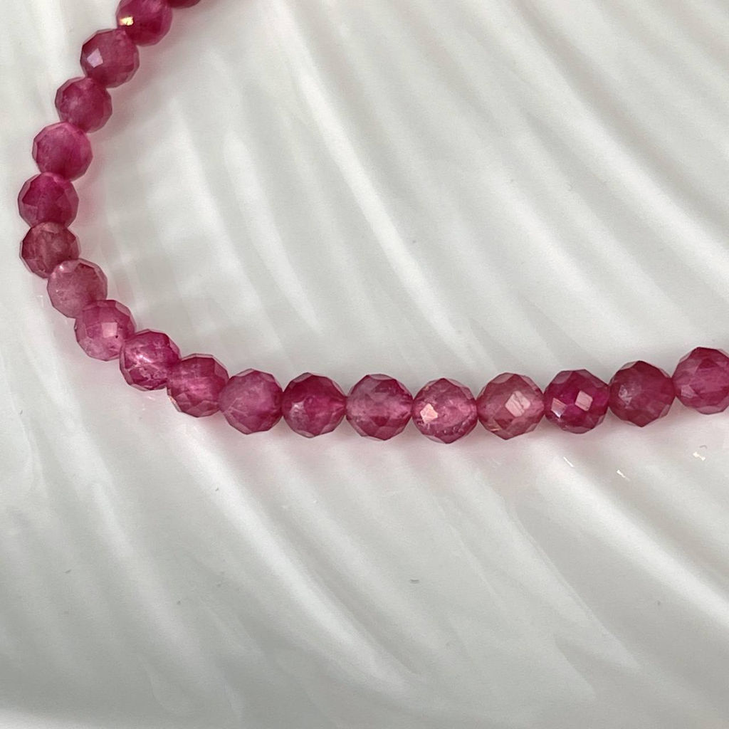 Бусы из розового Турмалина огранка 39 см +