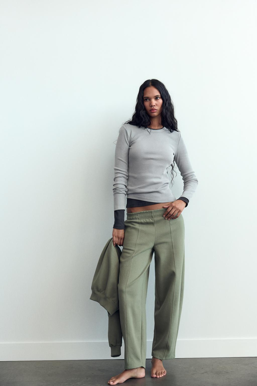 STRAIGHT-LEG PLUSH TROUSERS - Zara фото 13