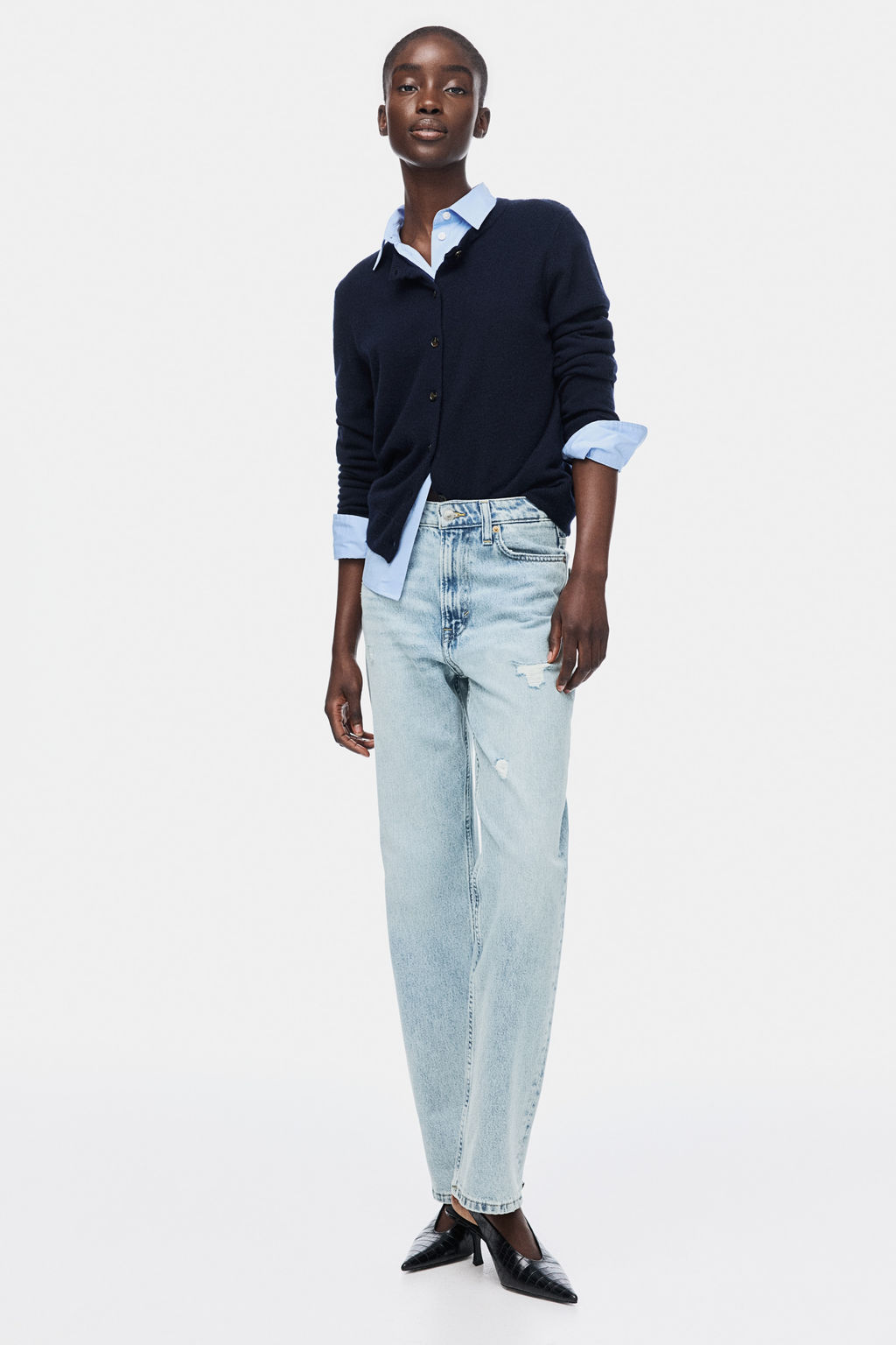 Straight High Jeans - H&m фото 9