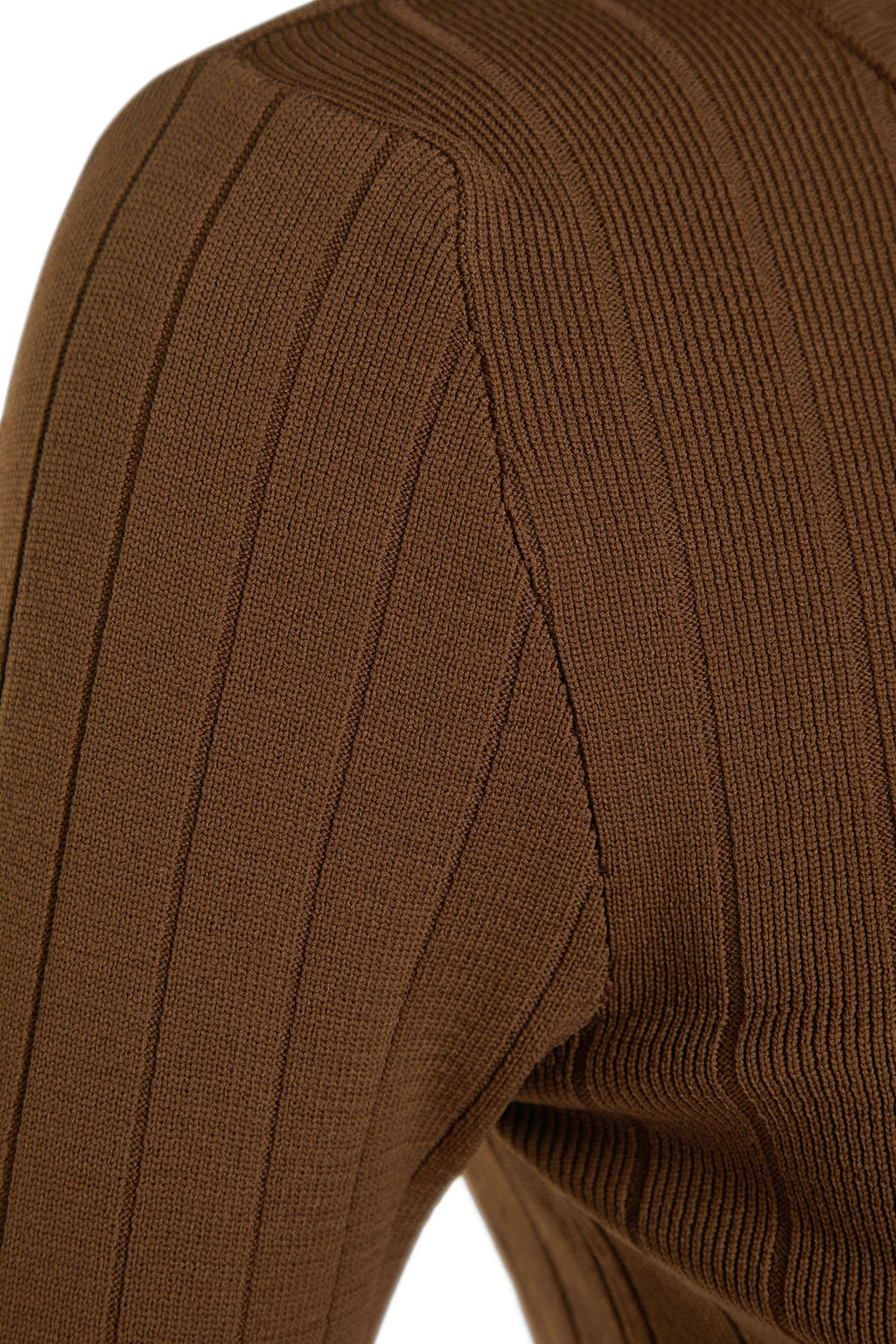 Kahverengi Basic Bisiklet Yaka Triko Kazak TWOAW23KZ01249