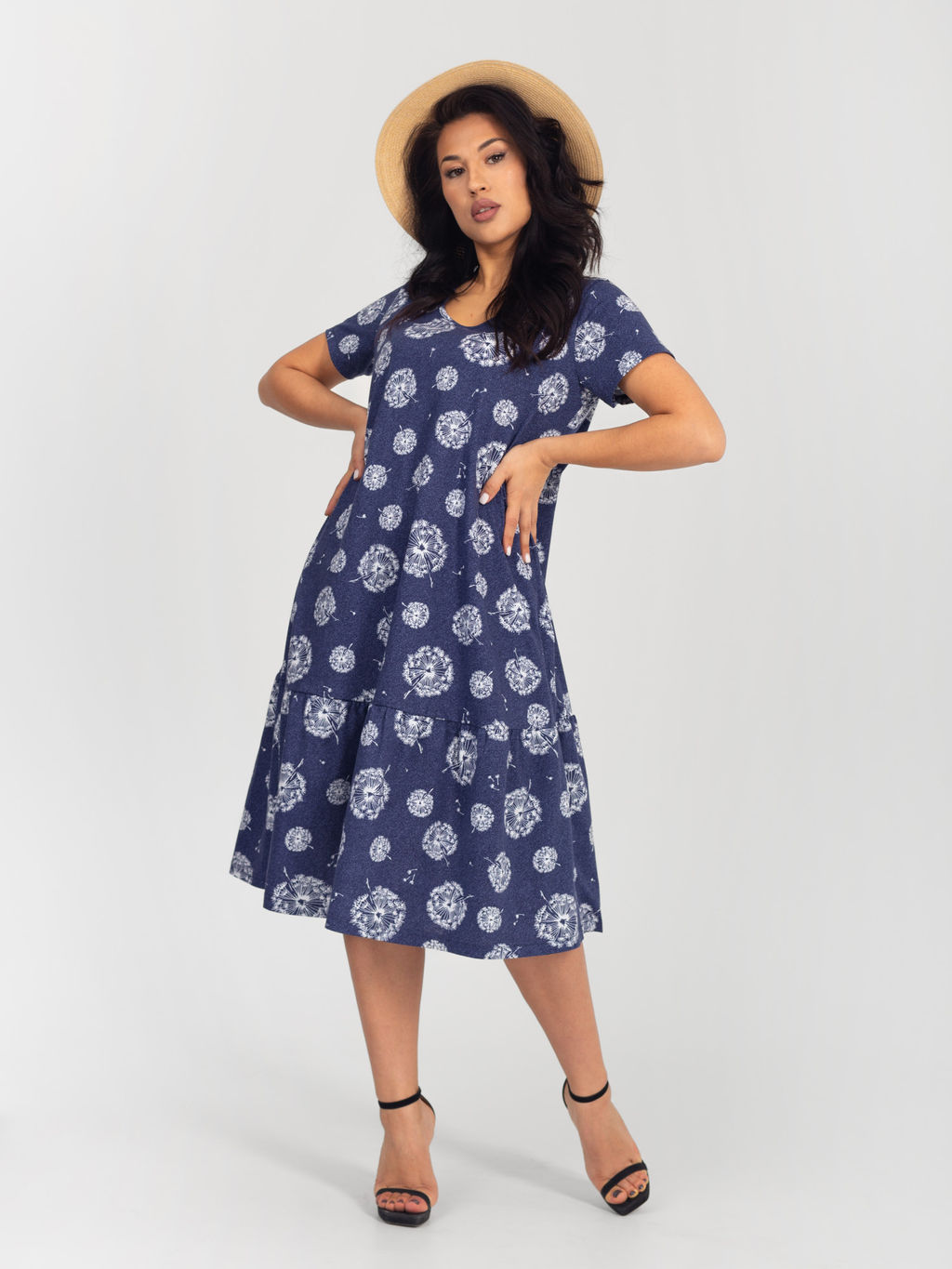 Платье женское кулирка "АГНИЯ" ОДУВАНЧИК