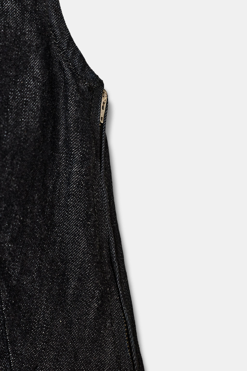 TRF DENIM HALTER TOP WITH TIE DETAIL - Zara фото 9