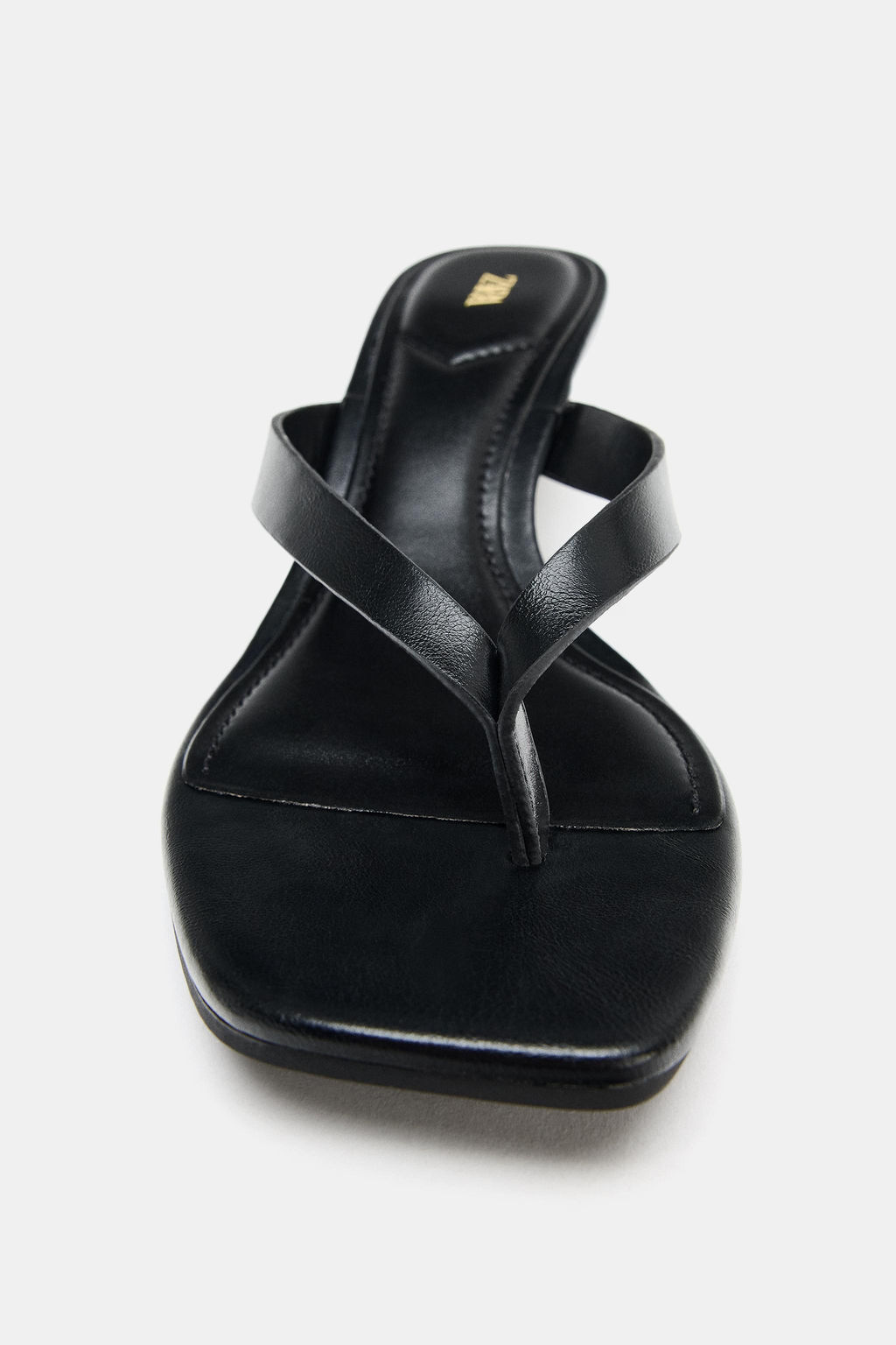 SANDALIA TAC?N CU?A / Negro - Zara фото 6