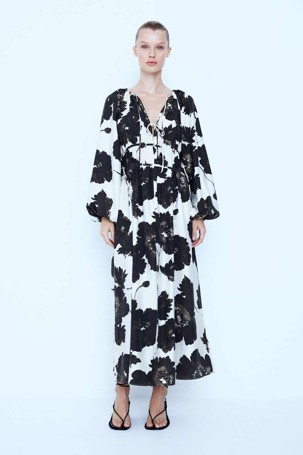 Vestido oversize con cordon de ajuste - H&m фото 3