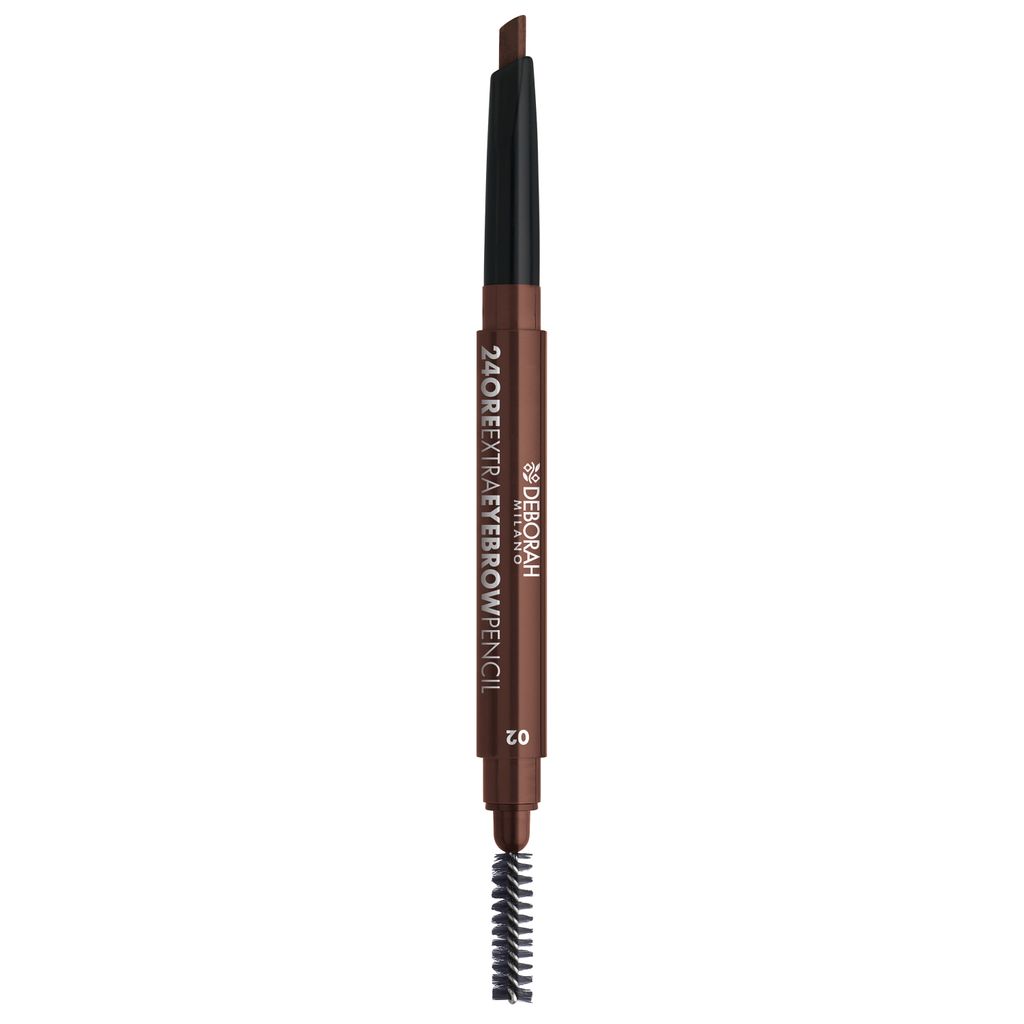 DEBORAH Карандаш-стайлер для бровей стойкий 24ore Extra Eyebrow Pencil тон 02 средний 0.22 г.