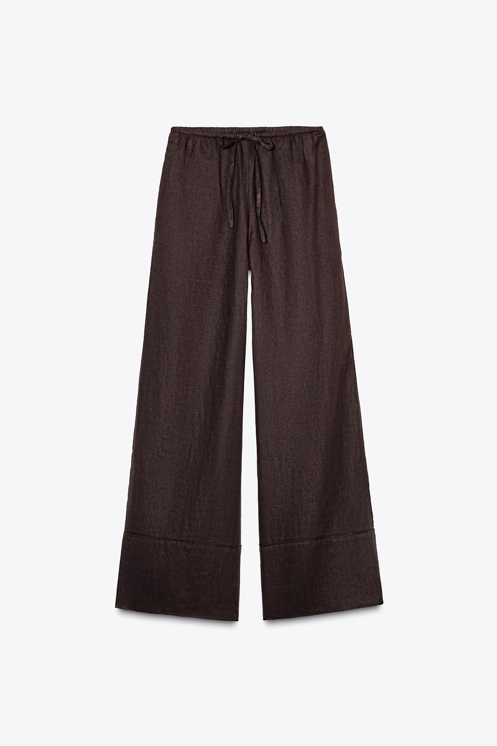 ZW COLLECTION 100% LINEN PALAZZO TROUSERS - Zara фото 37