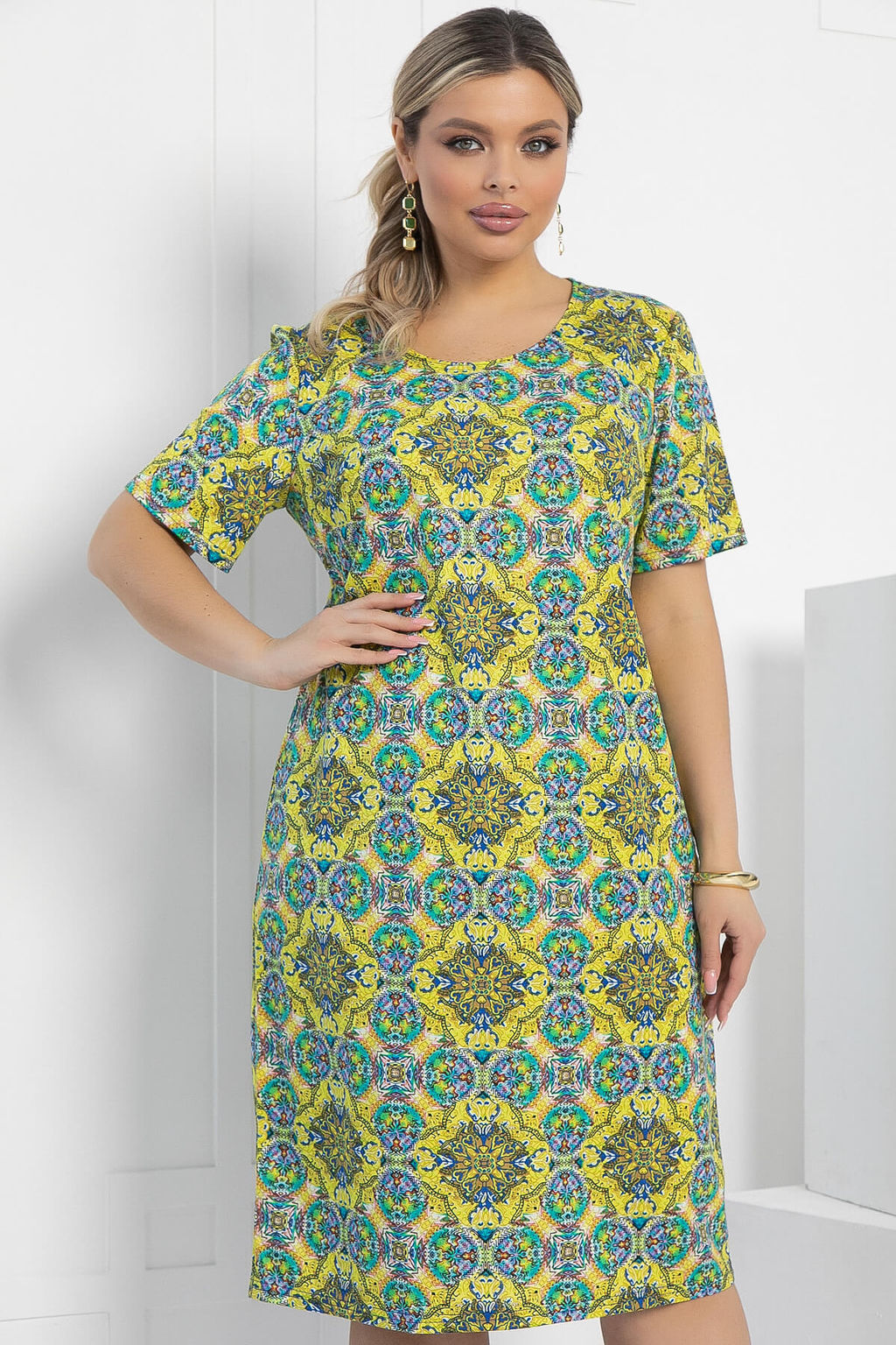 Платье Весеннее чувство (желтое) П12922-25М - Lt collection фото 8