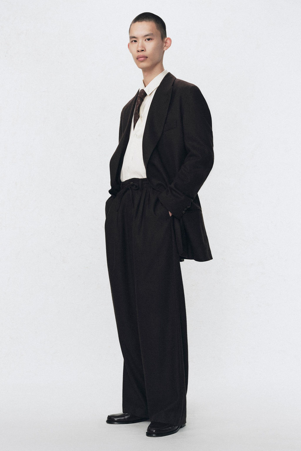 PLEATED FLANNEL SUIT TROUSERS SOSHIOTSUKI X ZARA фото 2