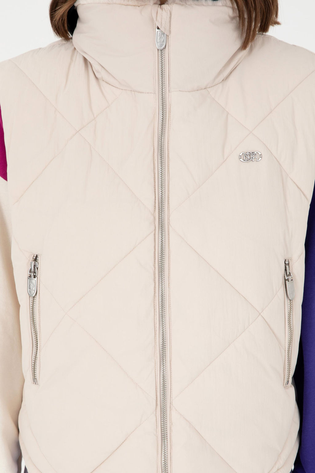 Женский кремовый жилет Неожиданная скидка в корзине - U.s. polo assn фото 6