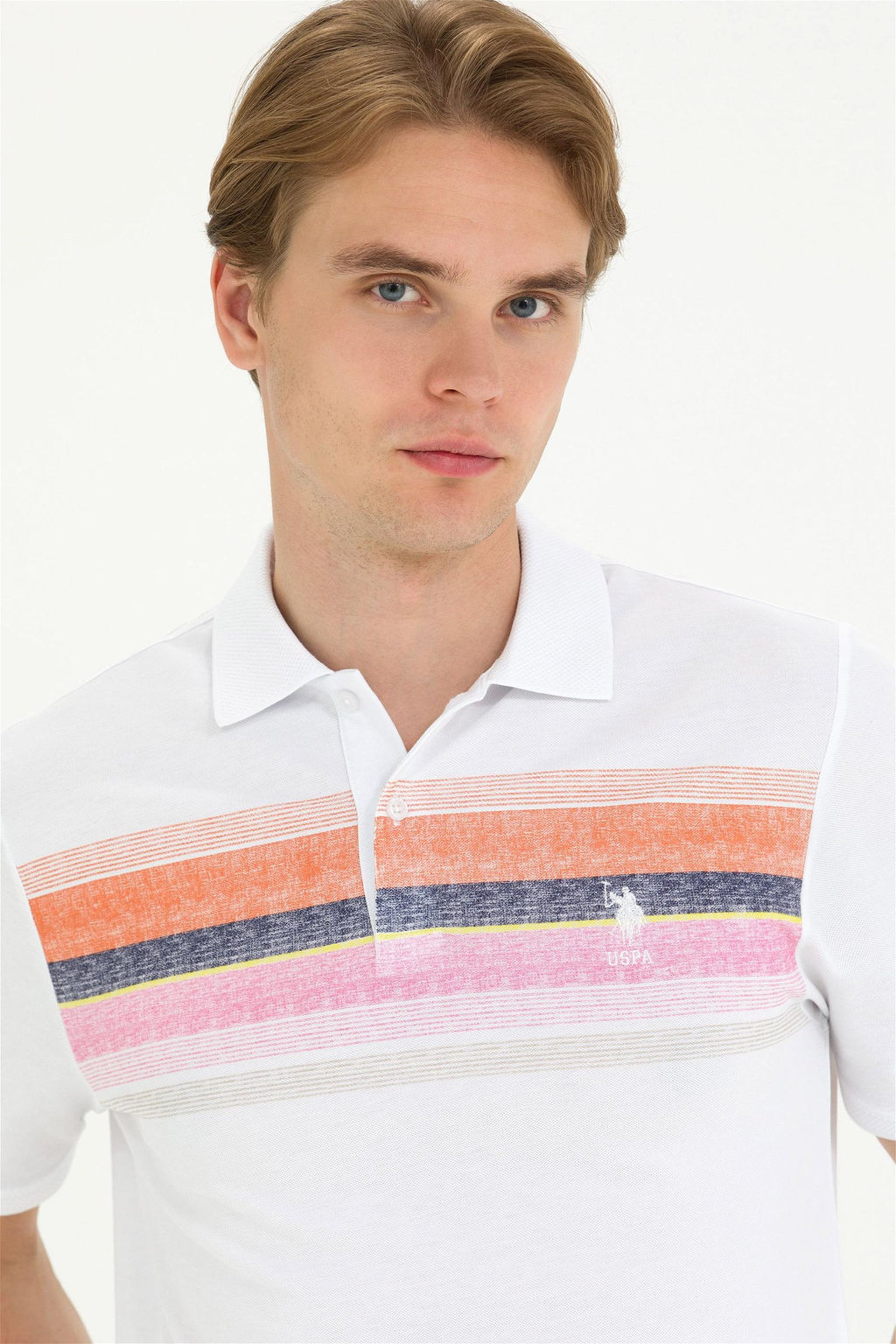 U. S. Polo Assn Мужская футболка с воротником-поло Brick - U.s. polo assn фото 9