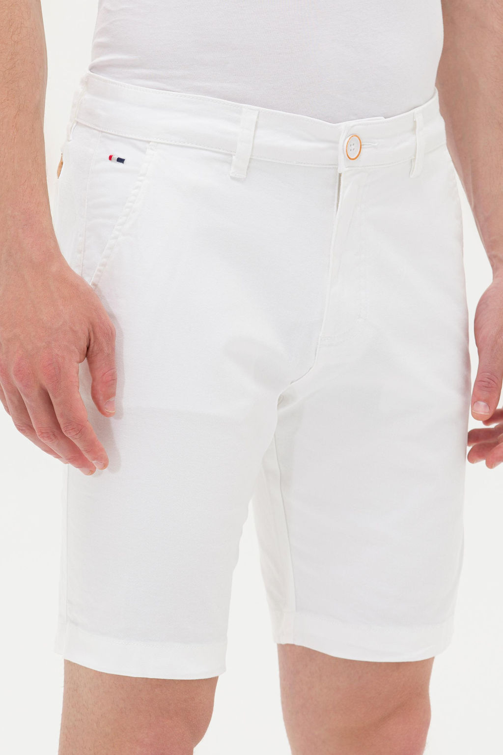 Мужские белые тканые шорты - U.s. polo assn фото 5