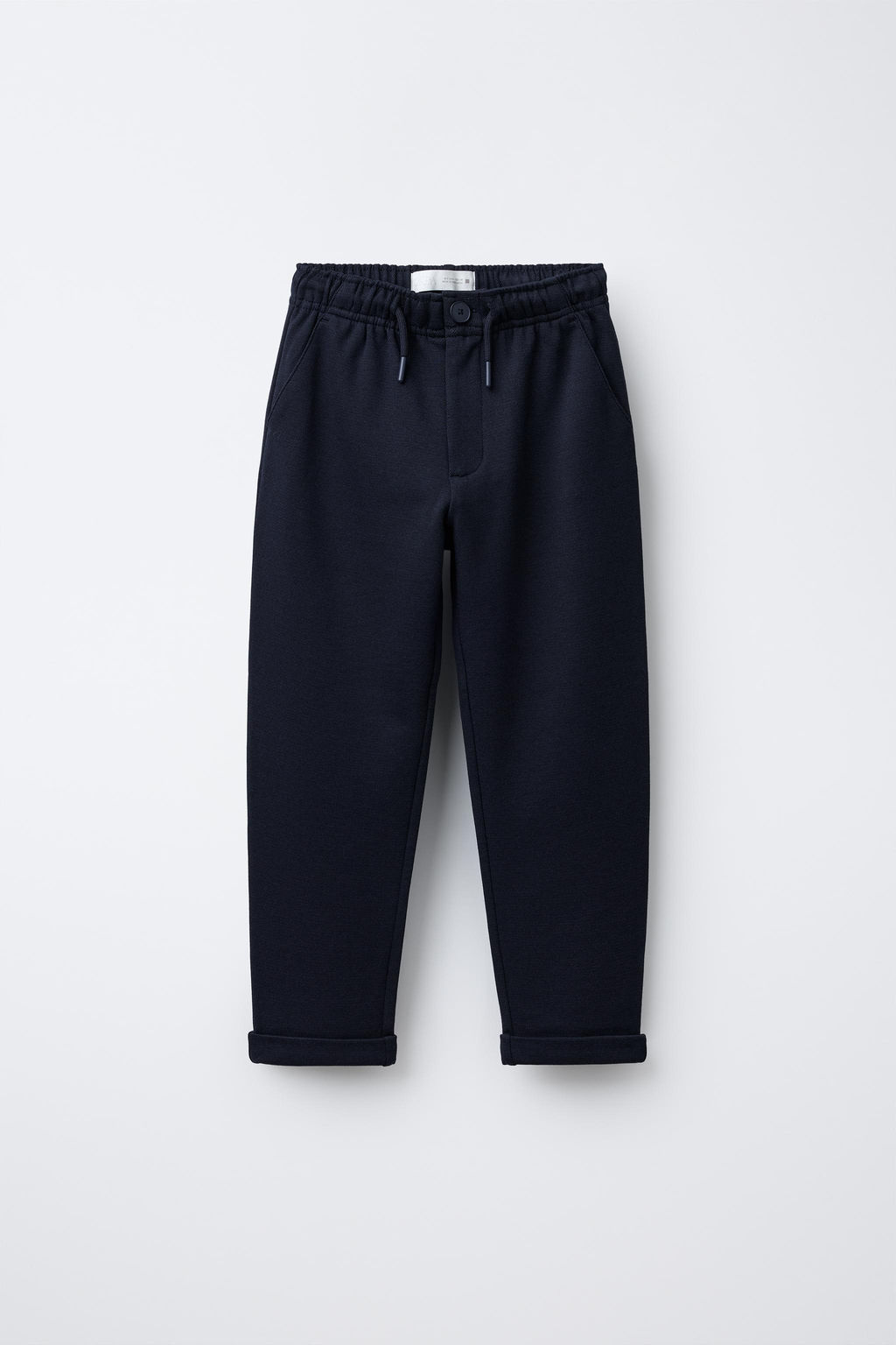 COMFORT FIT TROUSERS WITH ELASTIC WAIST