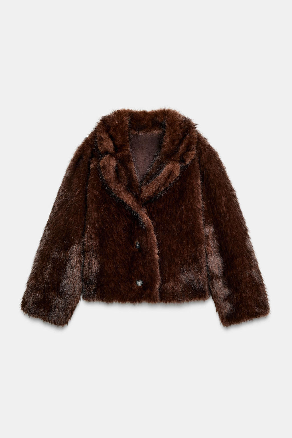 REVERSIBLE DOUBLE-FACED FAUX FUR JACKET - Zara фото 16