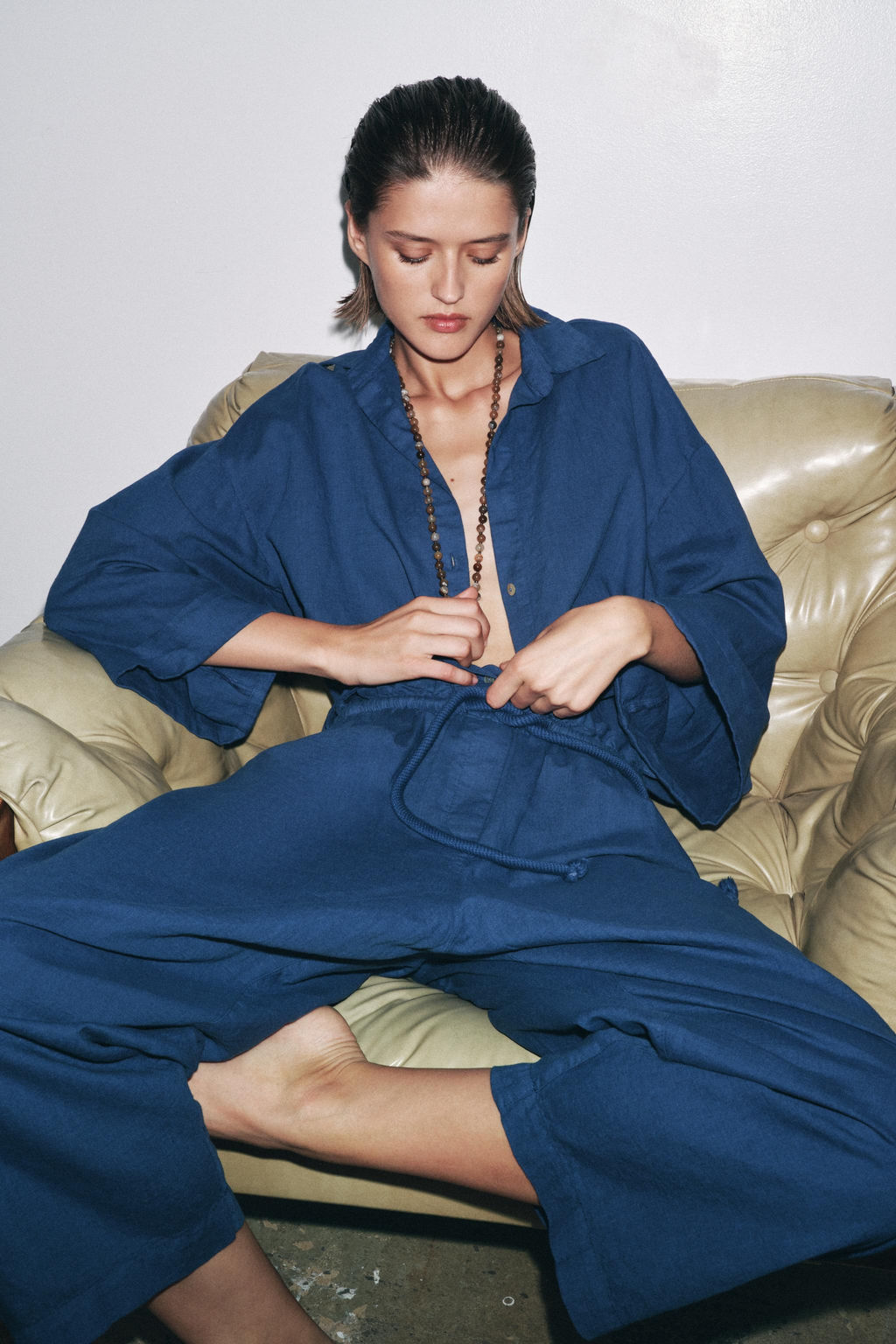 LINEN BLEND SHIRT ZW COLLECTION - Zara фото 3