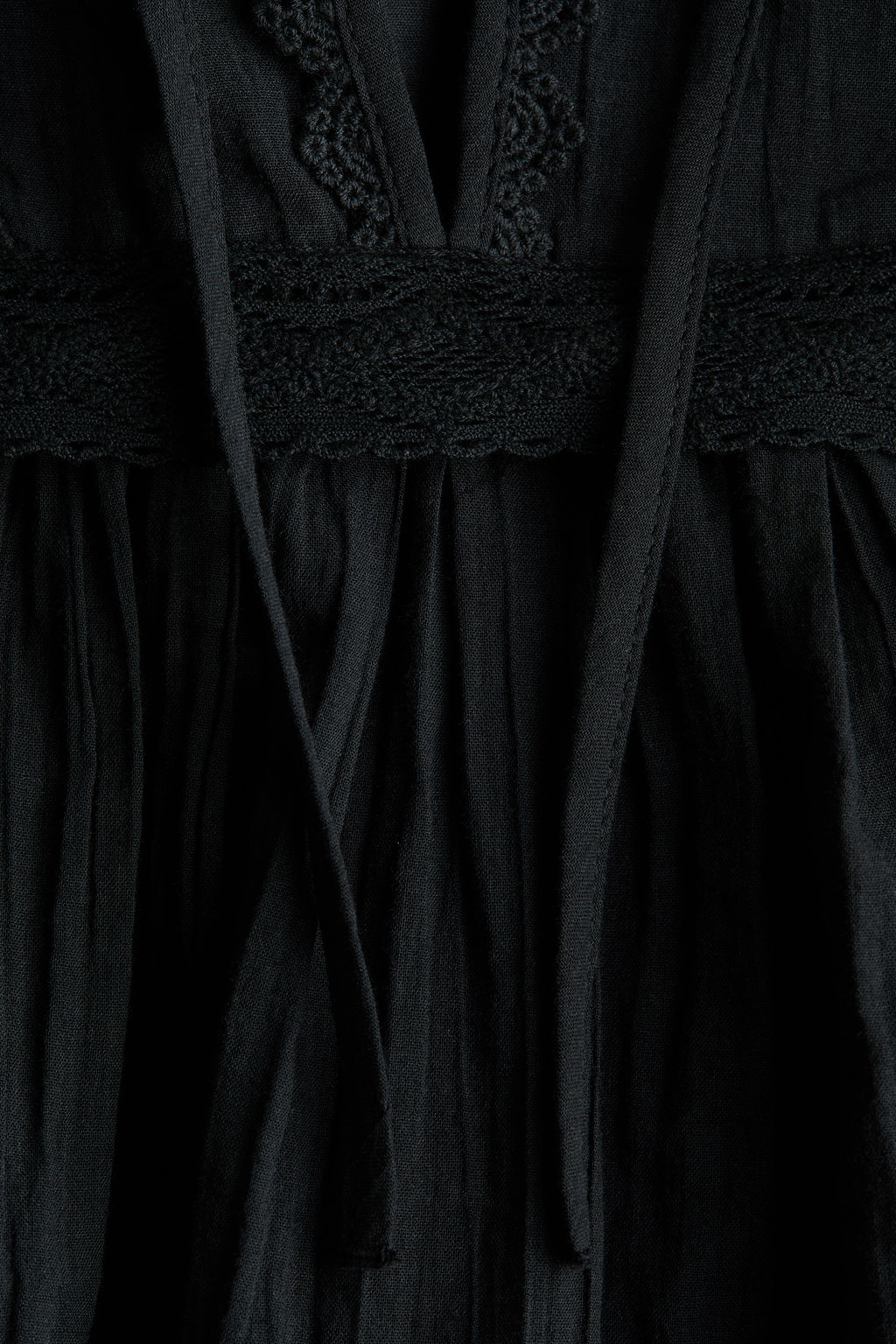 Blusa de algod?n con ribete de encaje - H&m фото 8