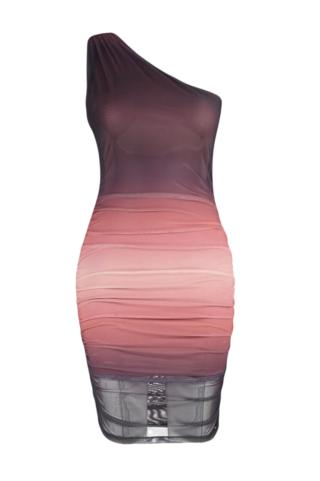 Cok Renkli Limited Edition Degrade Bask?l? Buzgu/Drape Detayl? Mini Orme Kalem Elbise TWOSS24EL00560 - Trendyolmilla фото 7