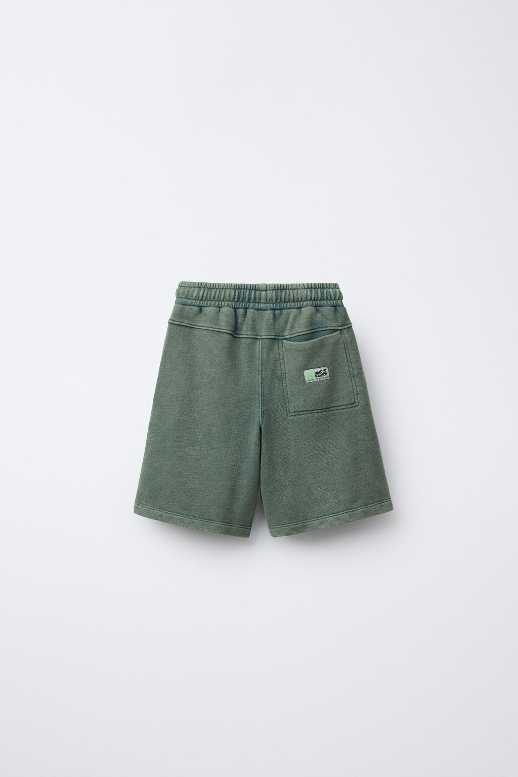 STRAIGHT FIT WASHED BERMUDA SHORTS - Zara фото 2