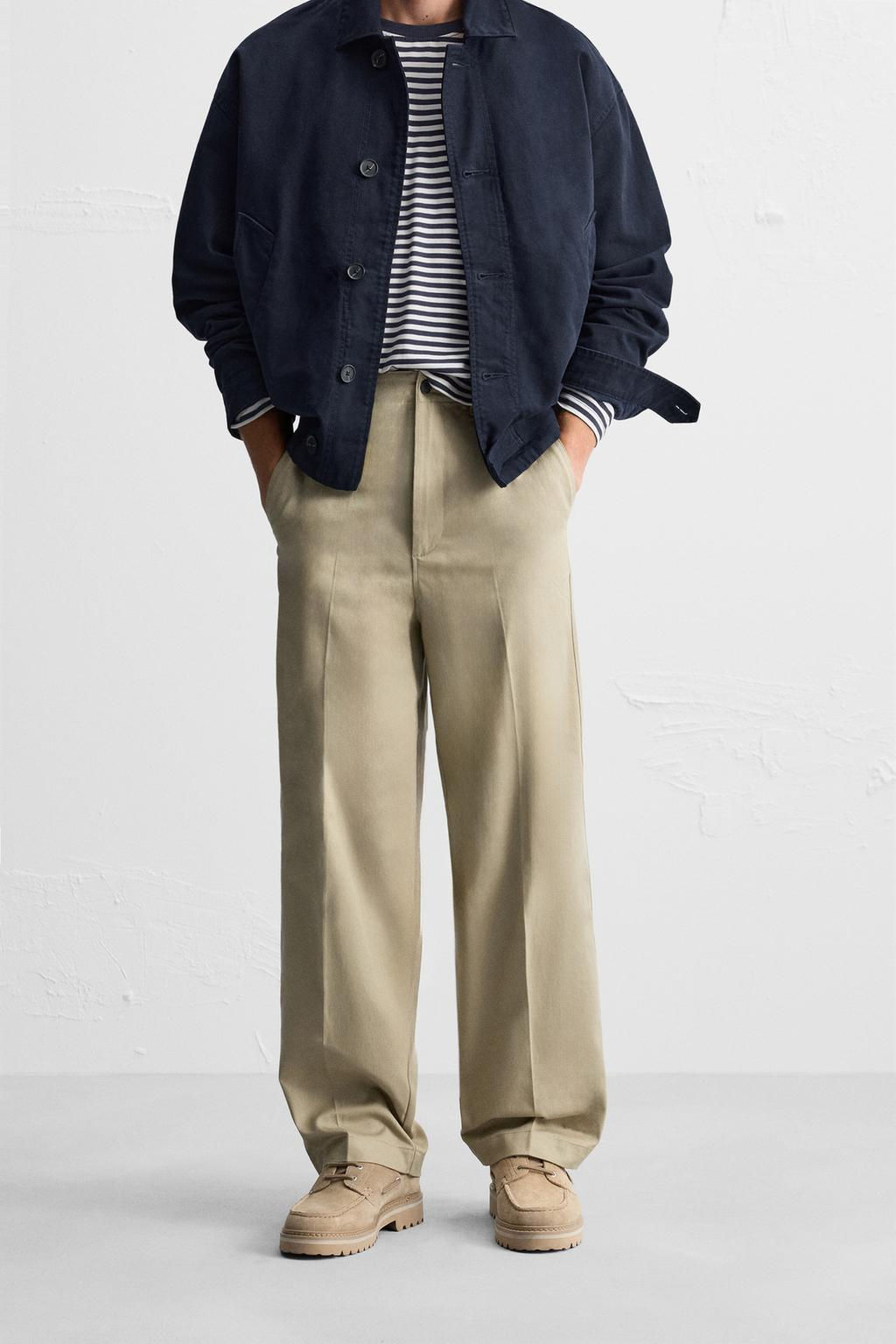 STRAIGHT-LEG ZIP TROUSERS - Zara фото 2