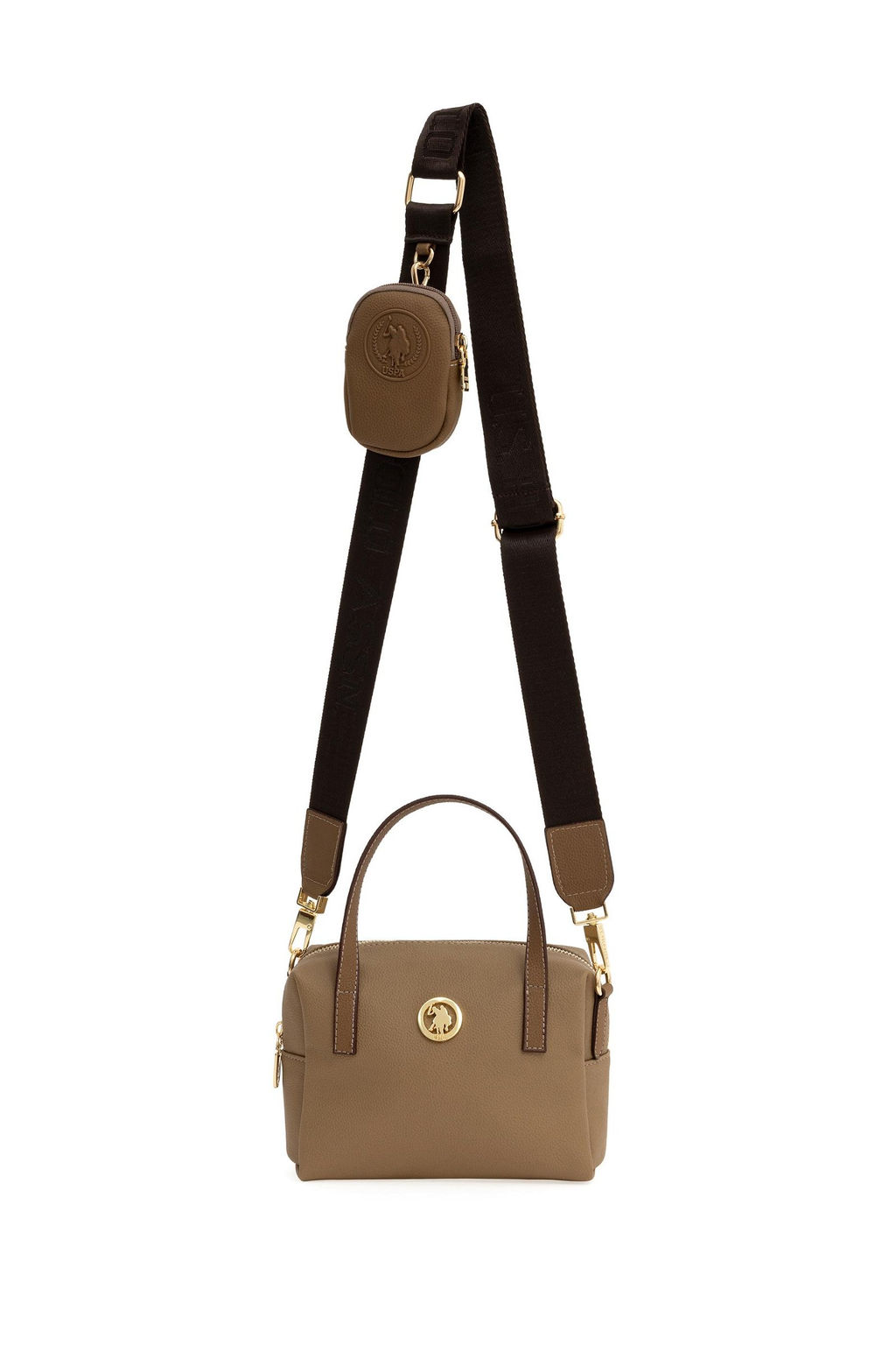 U. S. Polo Assn Женская темно-бежевая сумка - U.s. polo assn фото 4