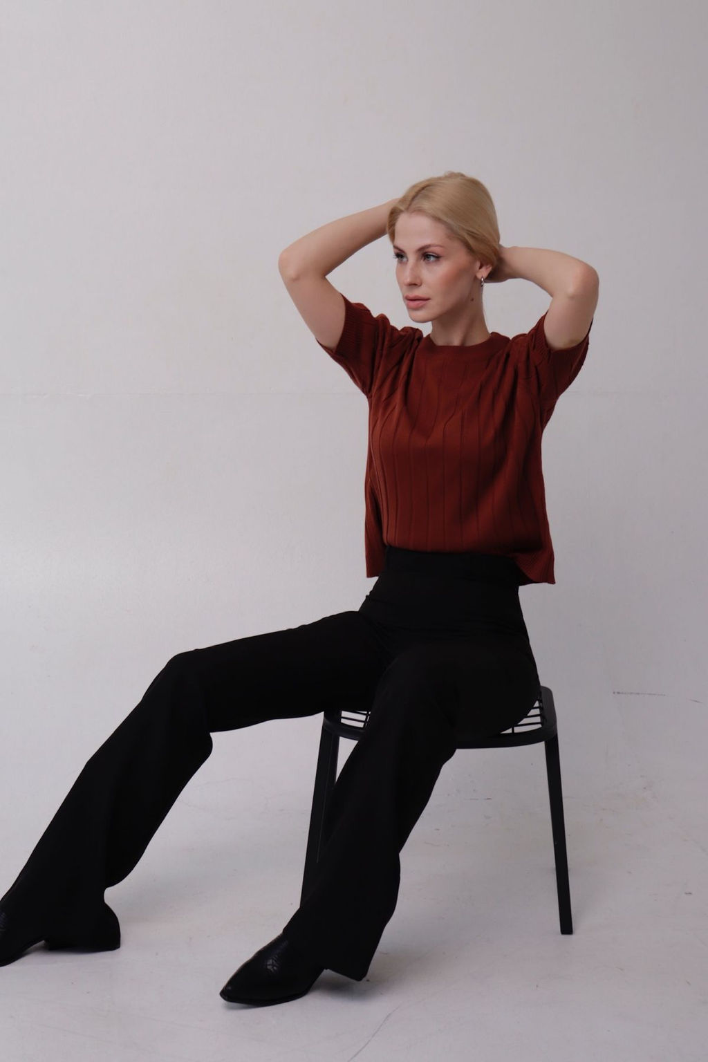 10799 Топ вязаный терракотовый - Martichelli фото 8