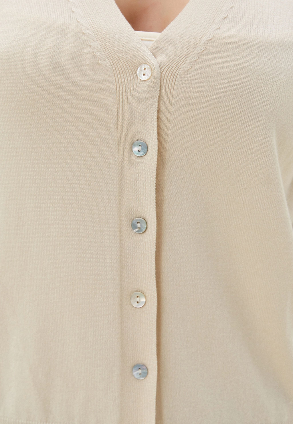 Conso/KCL 240717 - light beige Кардиган женский  фото 6