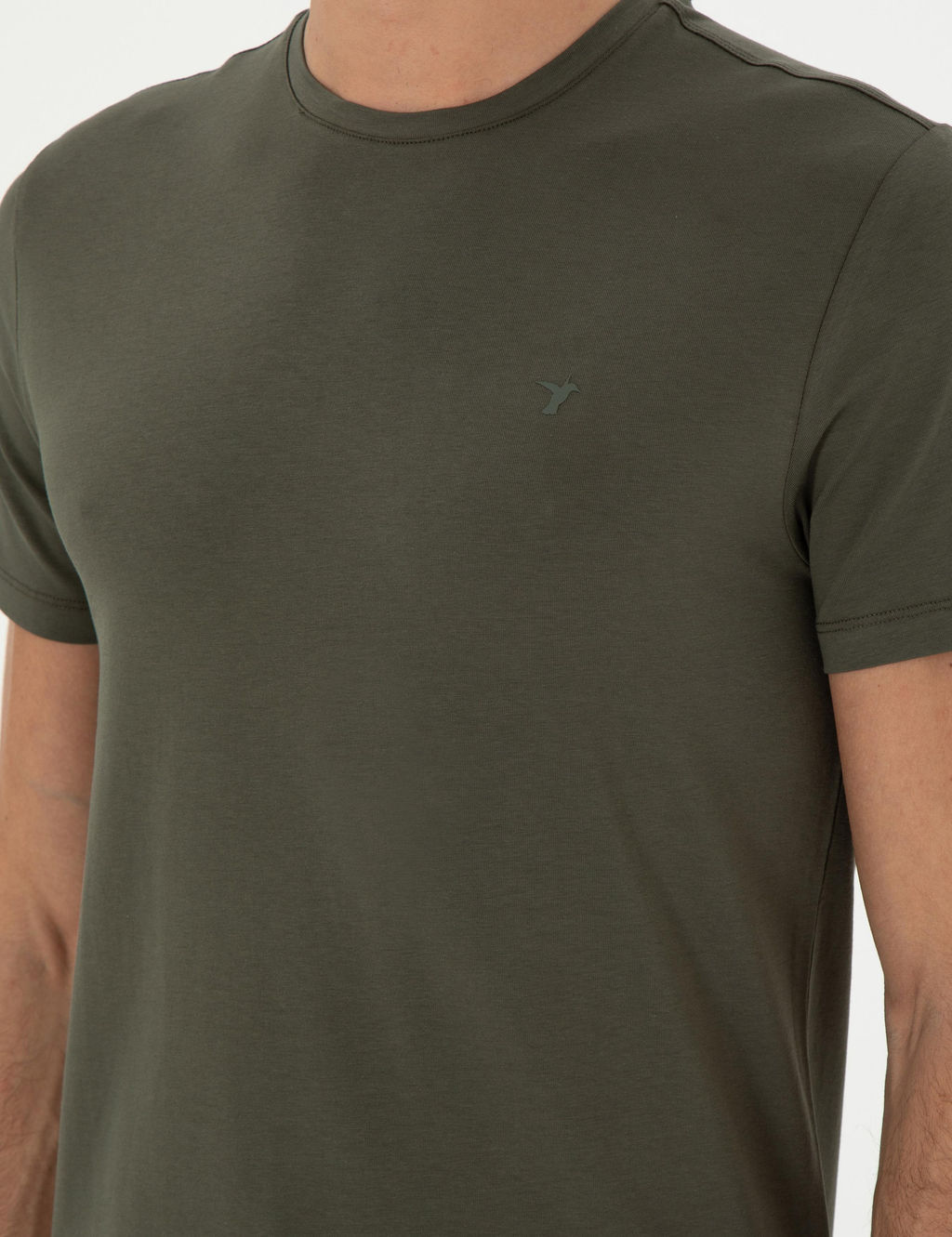 Khaki Slim Fit Basic T -For - Cacharel фото 7