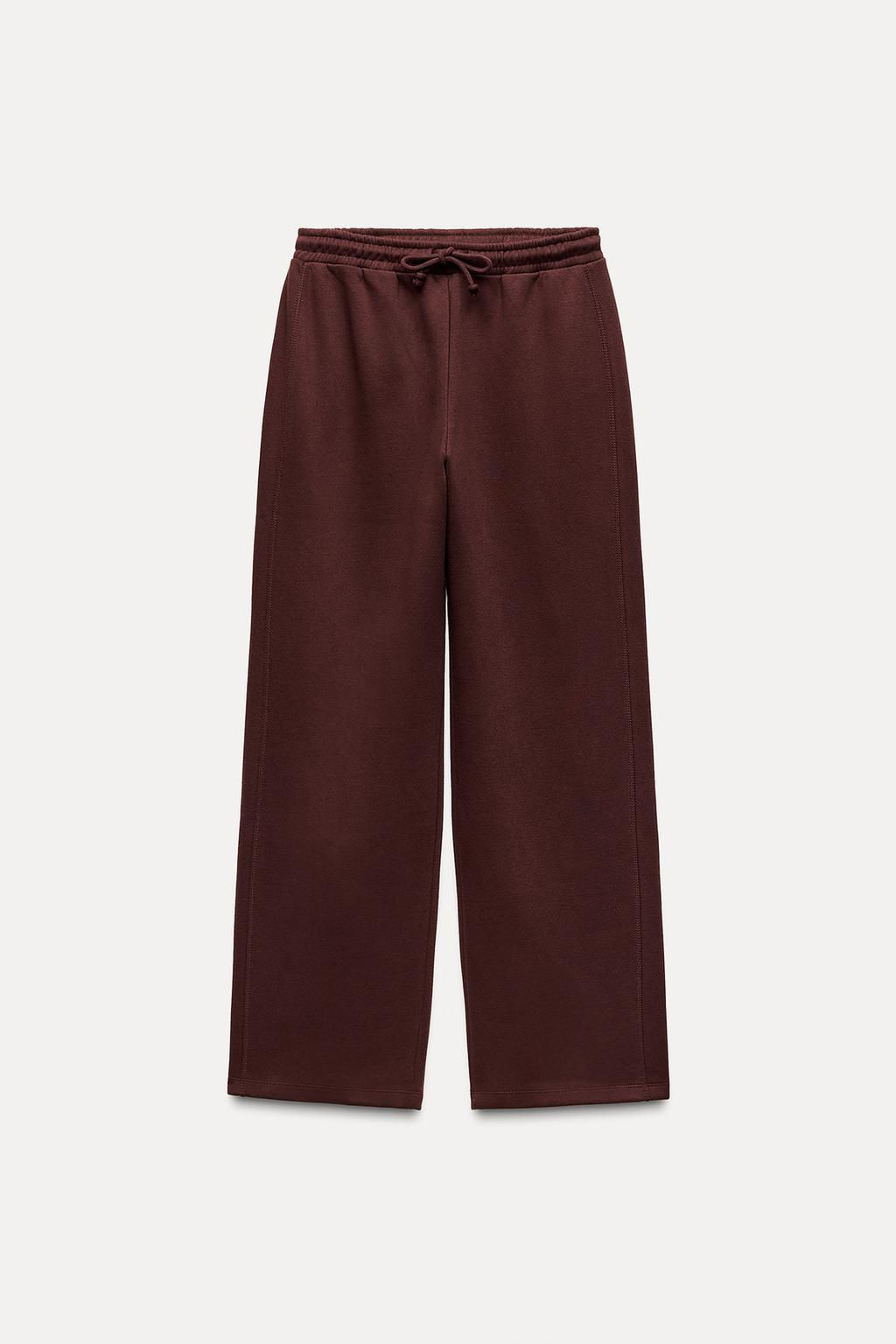 STRAIGHT PLUSH TROUSERS - Zara фото 4