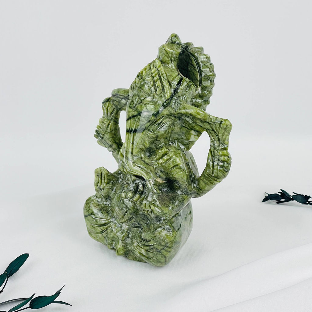 Статуэтка Ганеша из Змеевика - Радуга самоцветов фото 4