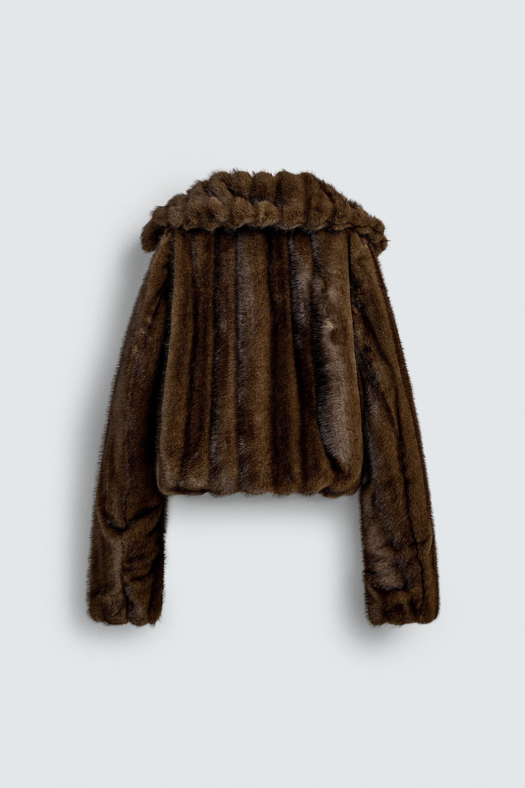 CROPPED FIT FAUX FUR JACKET HARRY LAMBERT FOR ZARA X DISNEY  фото 2