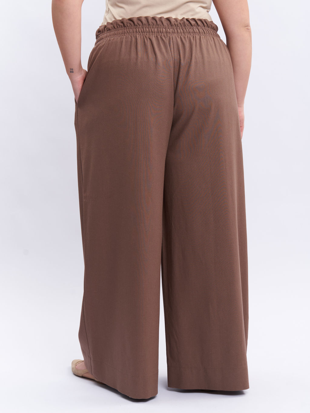 Брюки льняные TBB19152BEG18