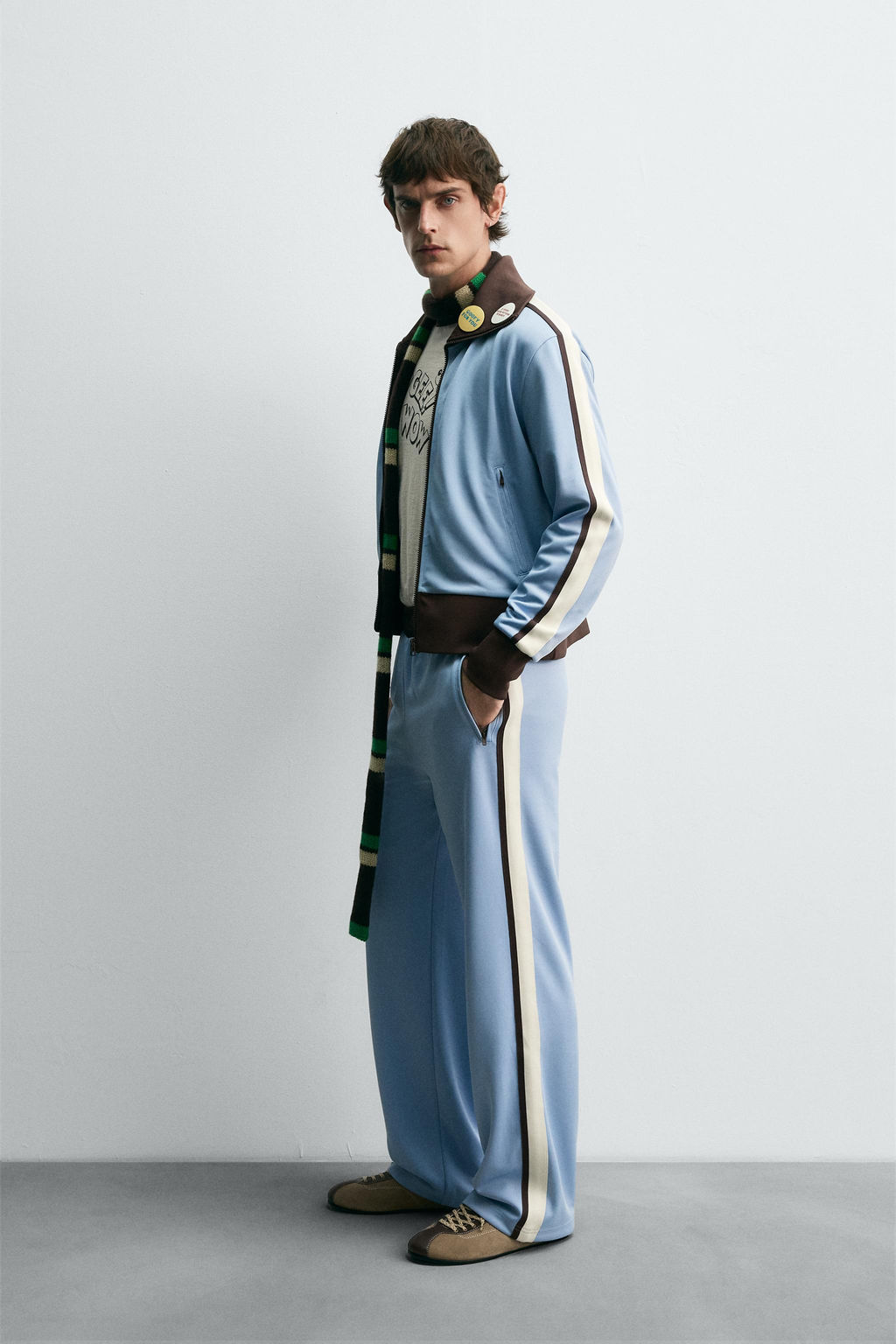 CONTRAST JOGGER JACKET HARRY LAMBERT FOR ZARA X DISNEY  фото 4