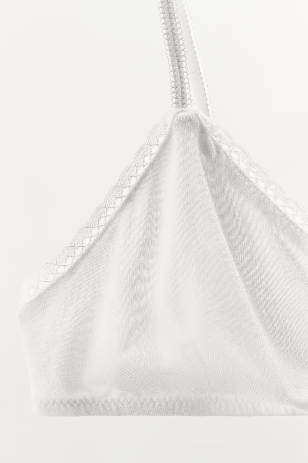 POINTELLE FLORAL TRIANGLE BRALETTE - Zara фото 6