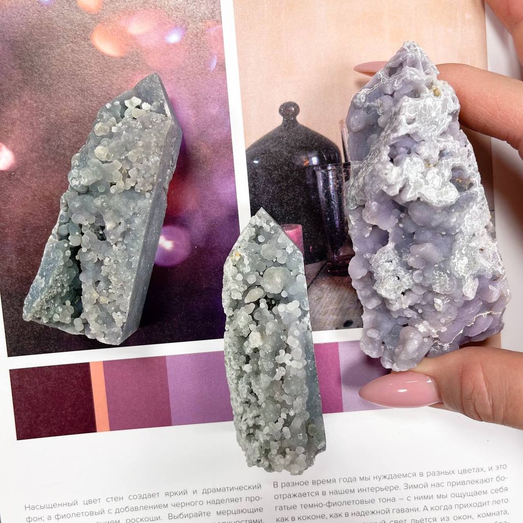 Кристалл из Виноградного Халцедона - Радуга самоцветов фото 2