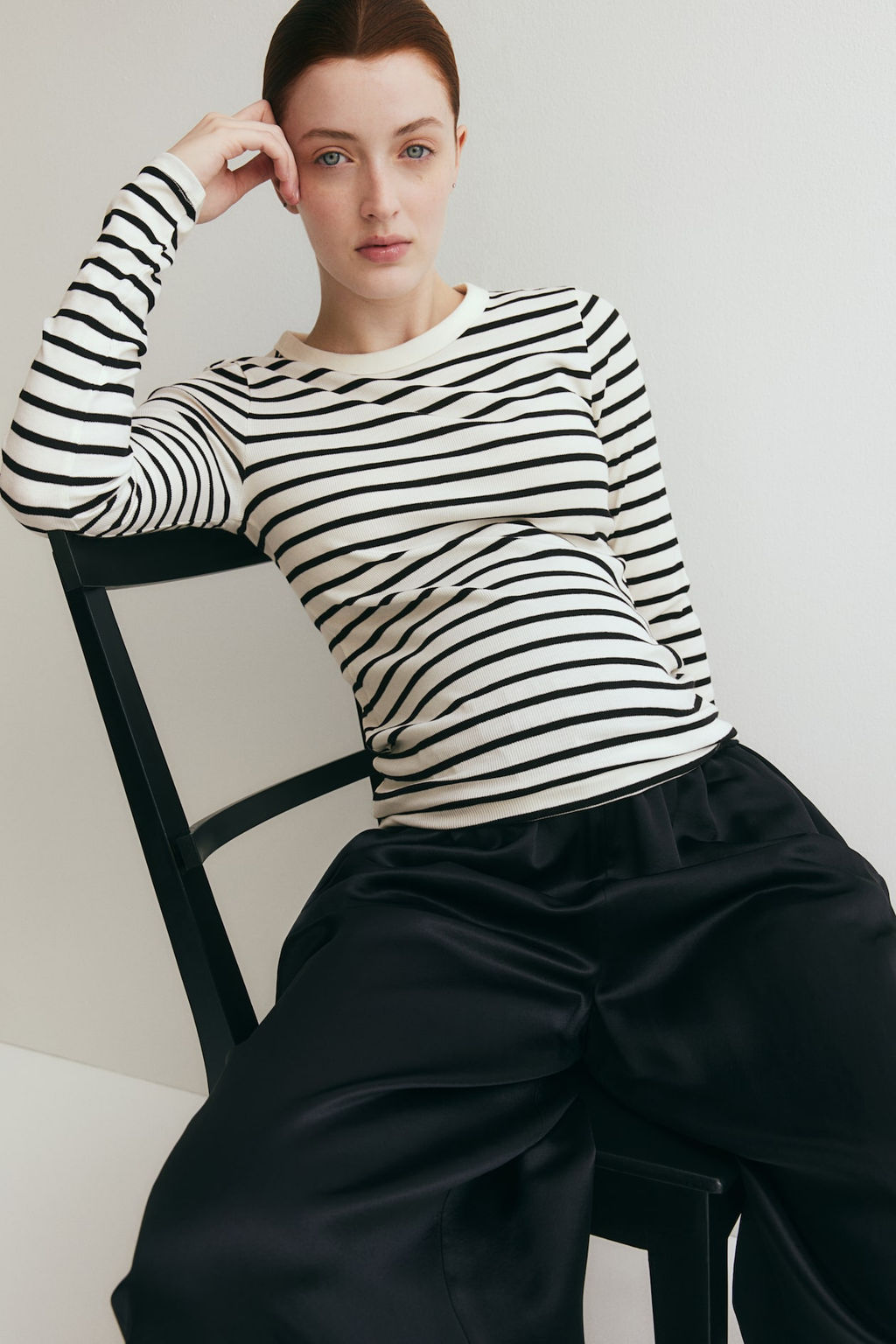 MAMA Camiseta en punto de canale - H&m фото 3