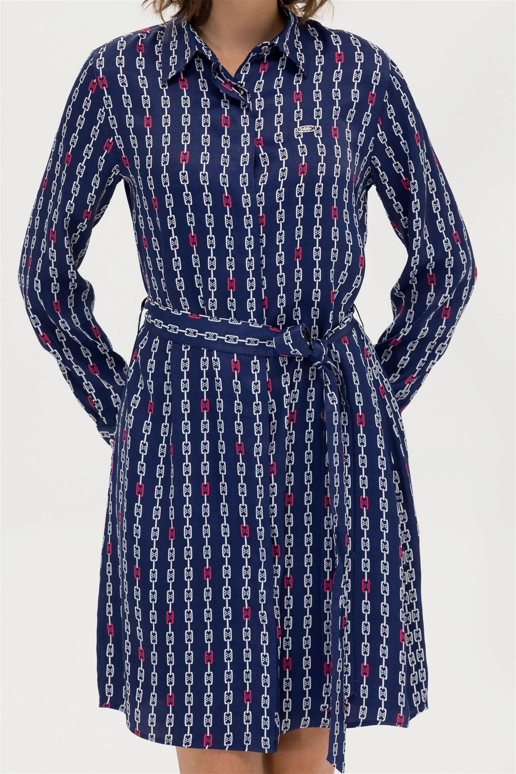 Женское темно-синее плетеное платье - U.s. polo assn фото 6