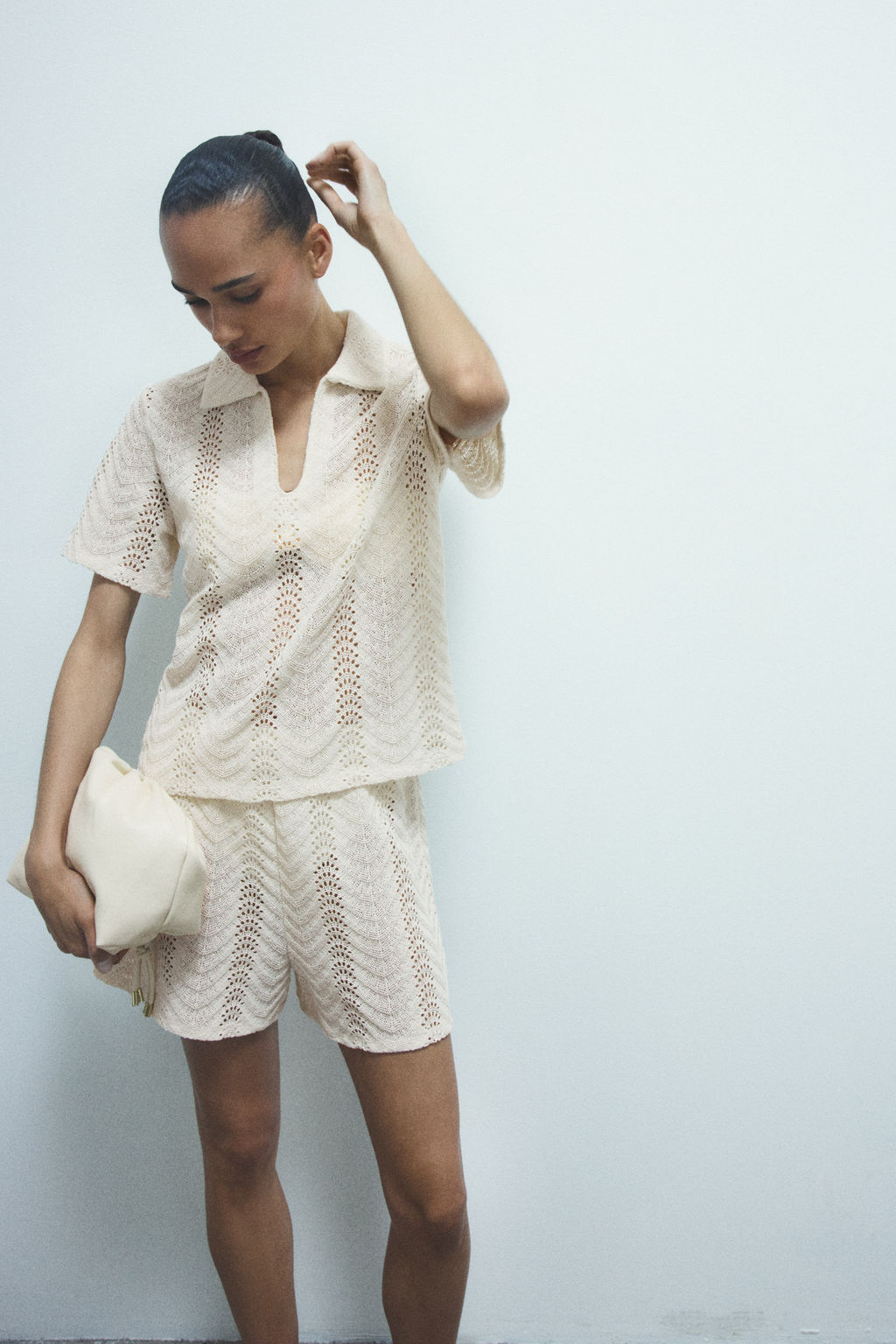 Polo efecto crochet - H&m фото 4