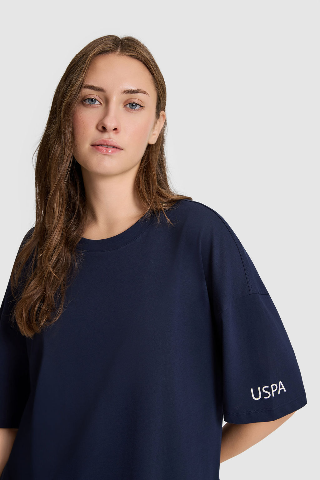 Kad_n Lacivert Bisiklet Yaka Ti__rt - U.s. polo assn фото 2