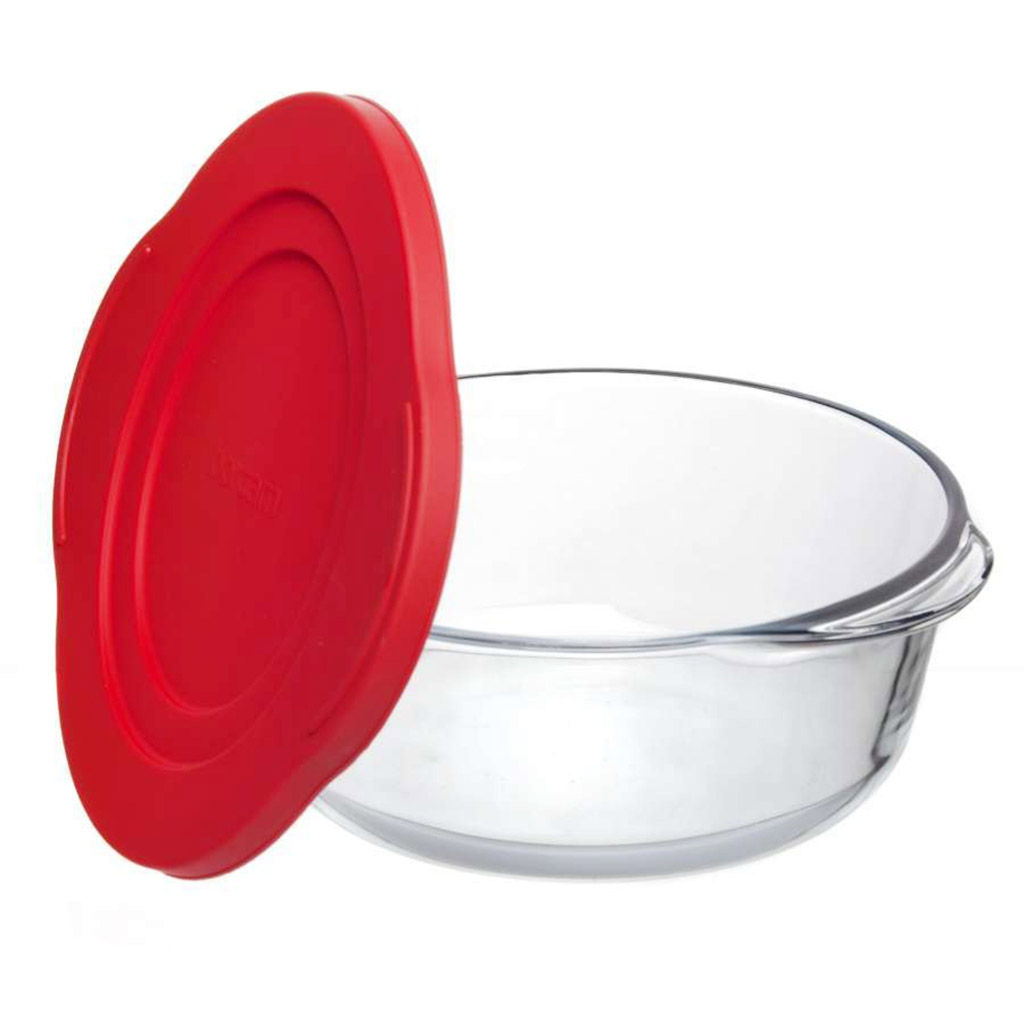 Боркам (Borcam) Форма стеклянная жаропрочная 1,45л, пластмассовая крышка, цветная коробка, Pasabahce (Турция) - Домашняя мода фото 2