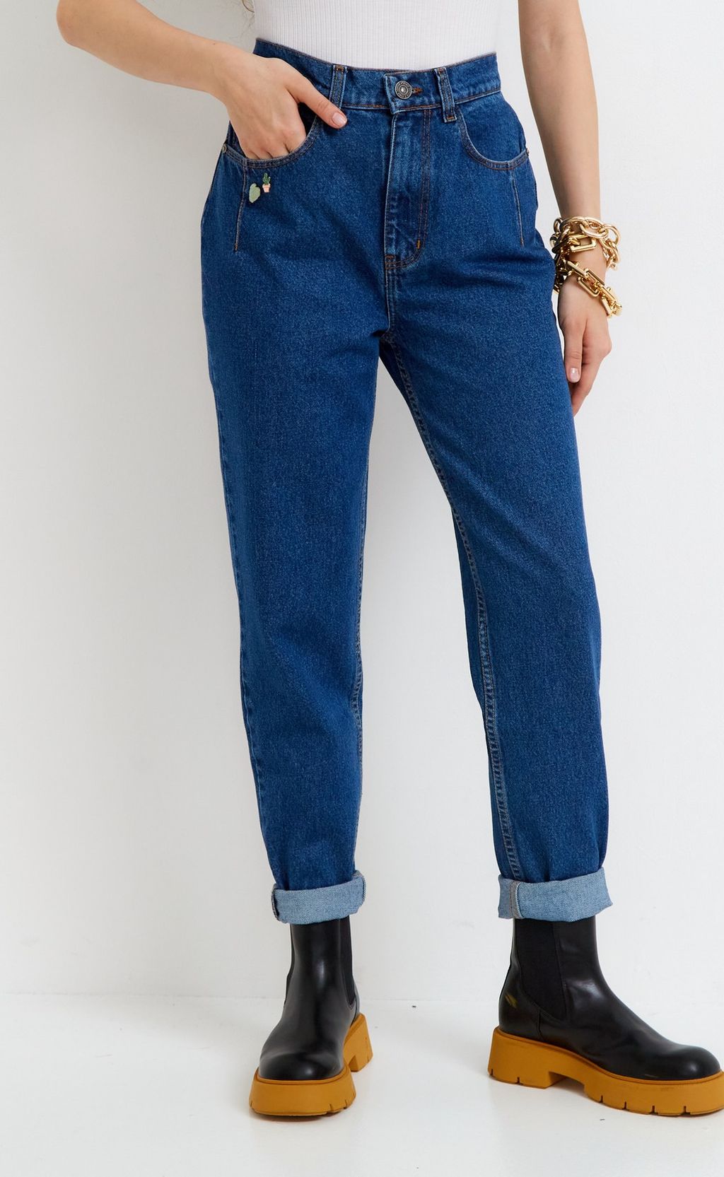 Джинсы F922-0115 blue - Fine joyce фото 2