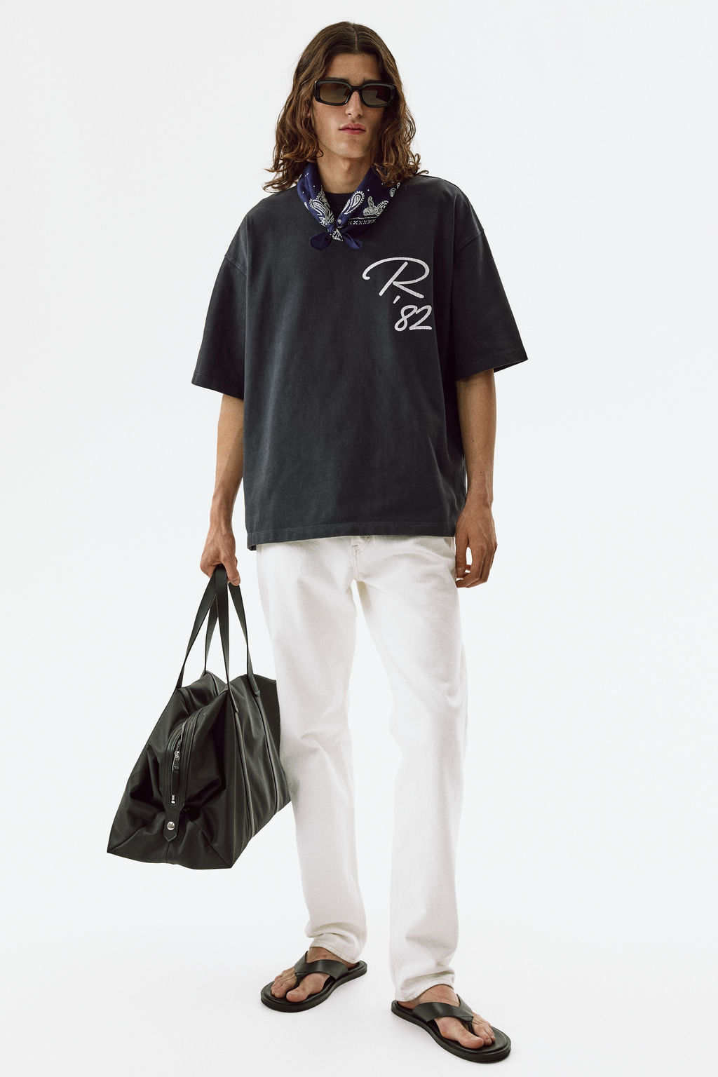 Camiseta estampada de algod?n Oversized Fit - H&m фото 8