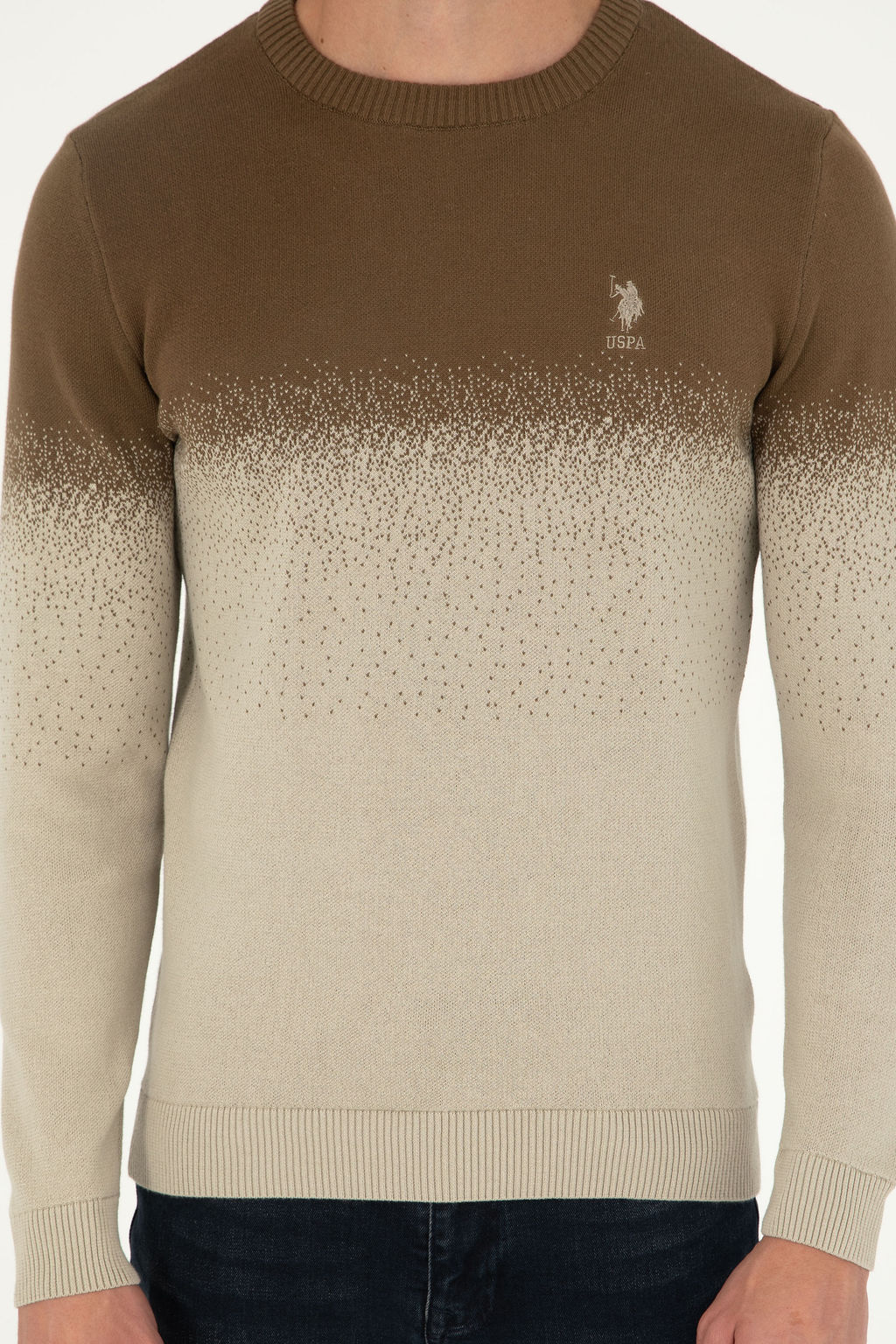 Мужской свитер цвета хаки Неожиданная скидка в корзине - U.s. polo assn фото 11