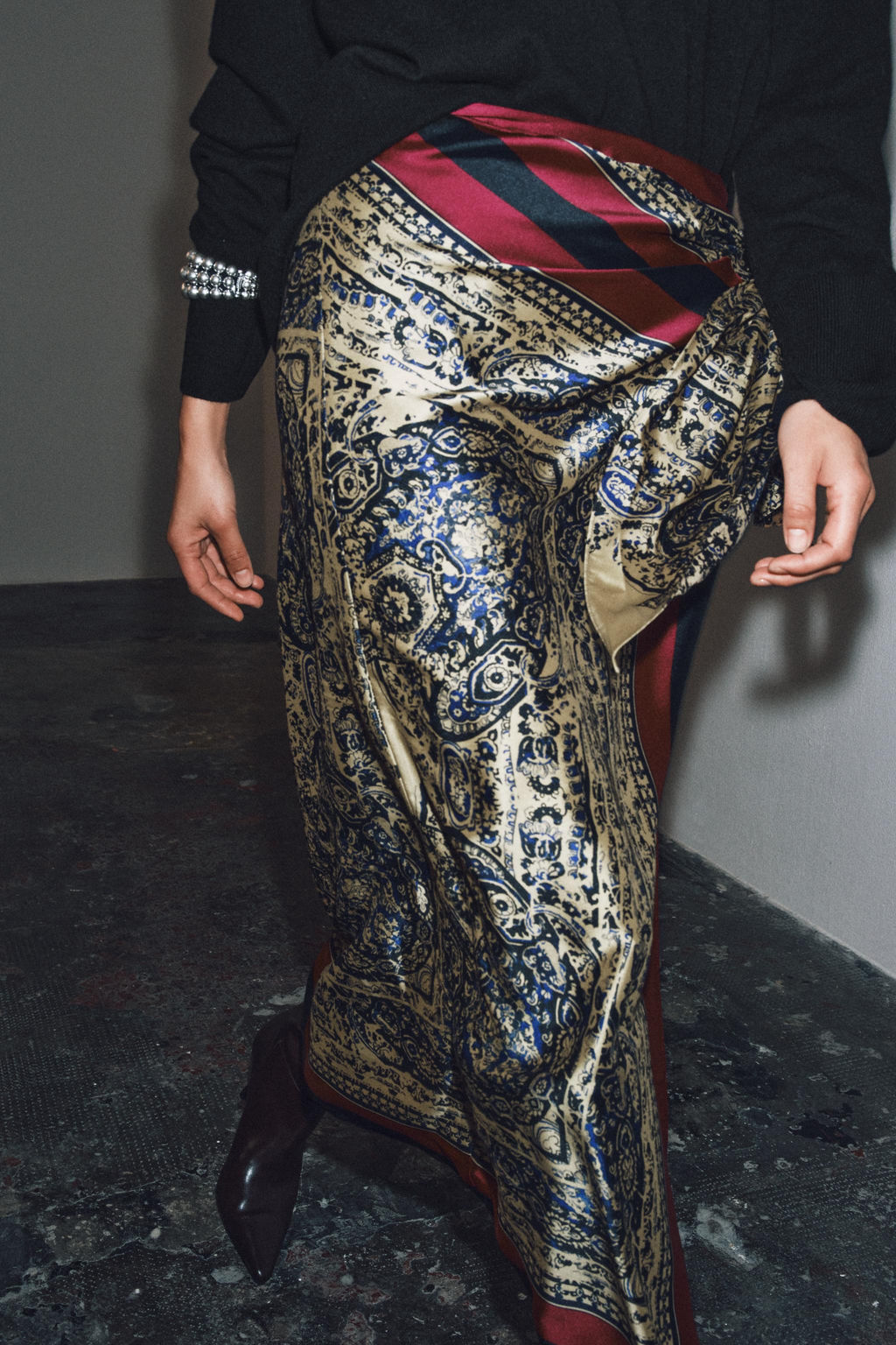 ZW COLLECTION PAISLEY SARONG SKIRT - Zara фото 4