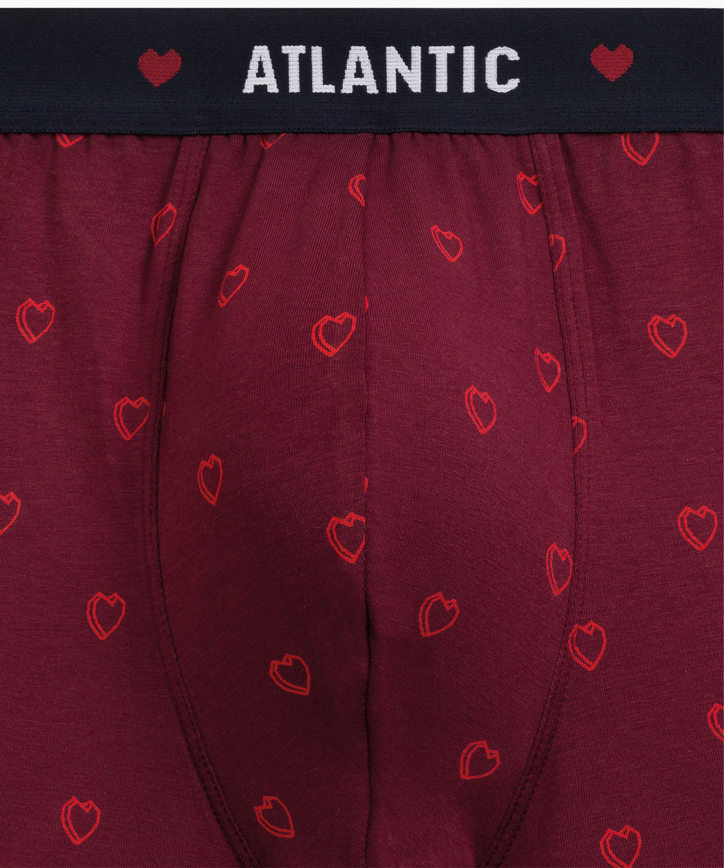 ATLANTIC 2GMH-029 Трусы шорты 3D Love - набор 2 шт. темно-синий + красный фото 6