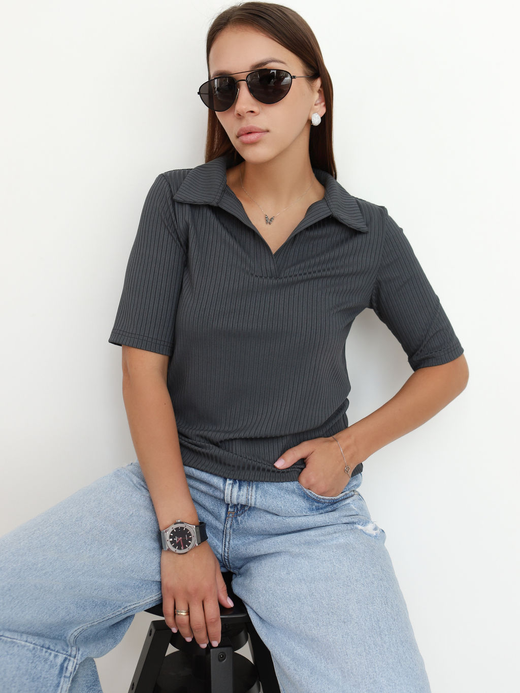 Футболка поло КФ100 Графит от фабрики Спортсоло