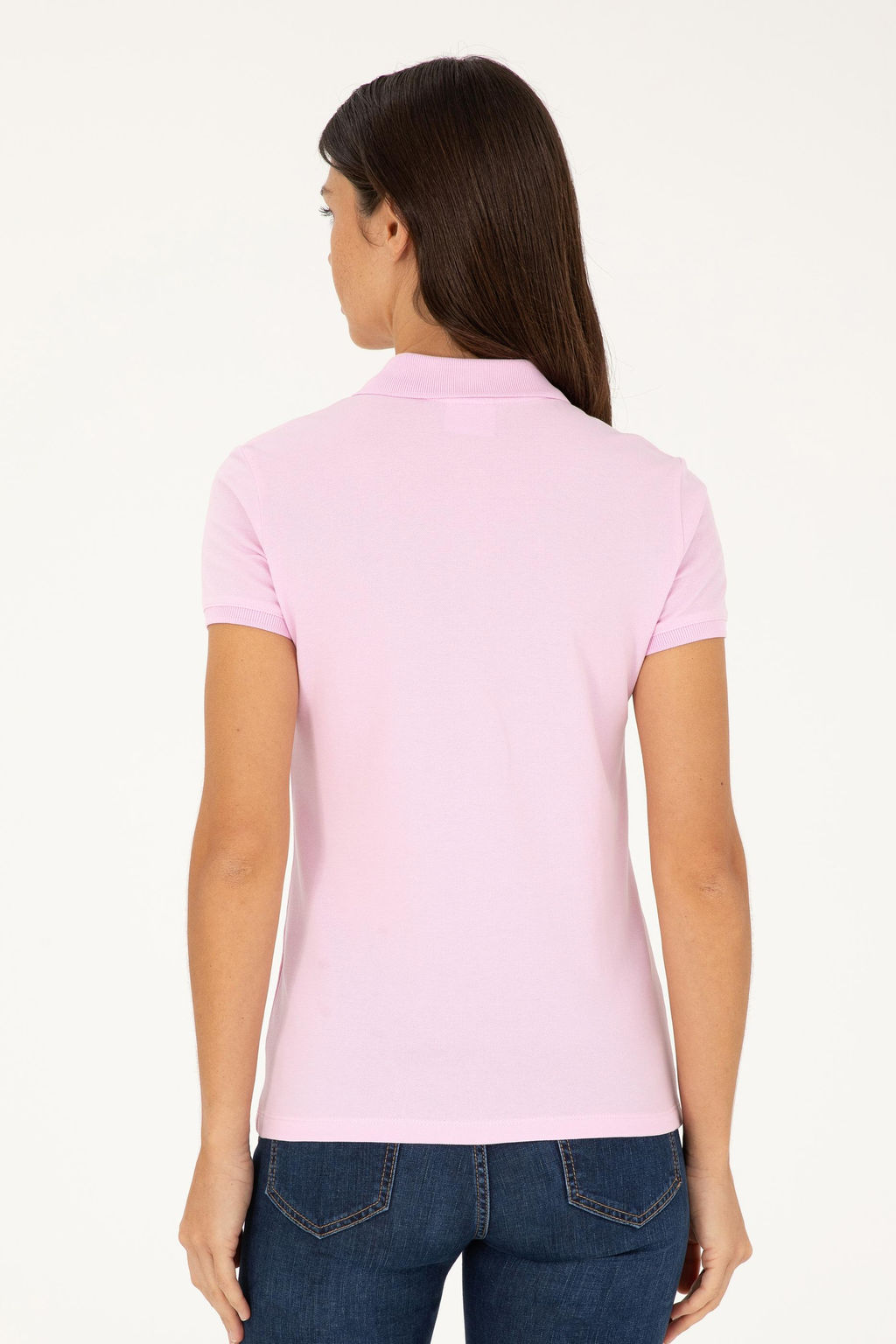 Женская розовая футболка Неожиданная скидка в корзине - U.s. polo assn фото 5