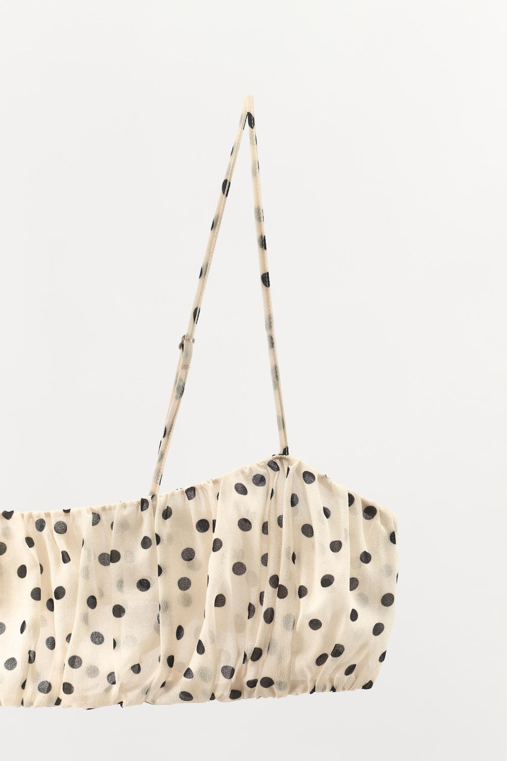 TOP CROP ESTAMPADO LUNARES / Crudo - Zara фото 5