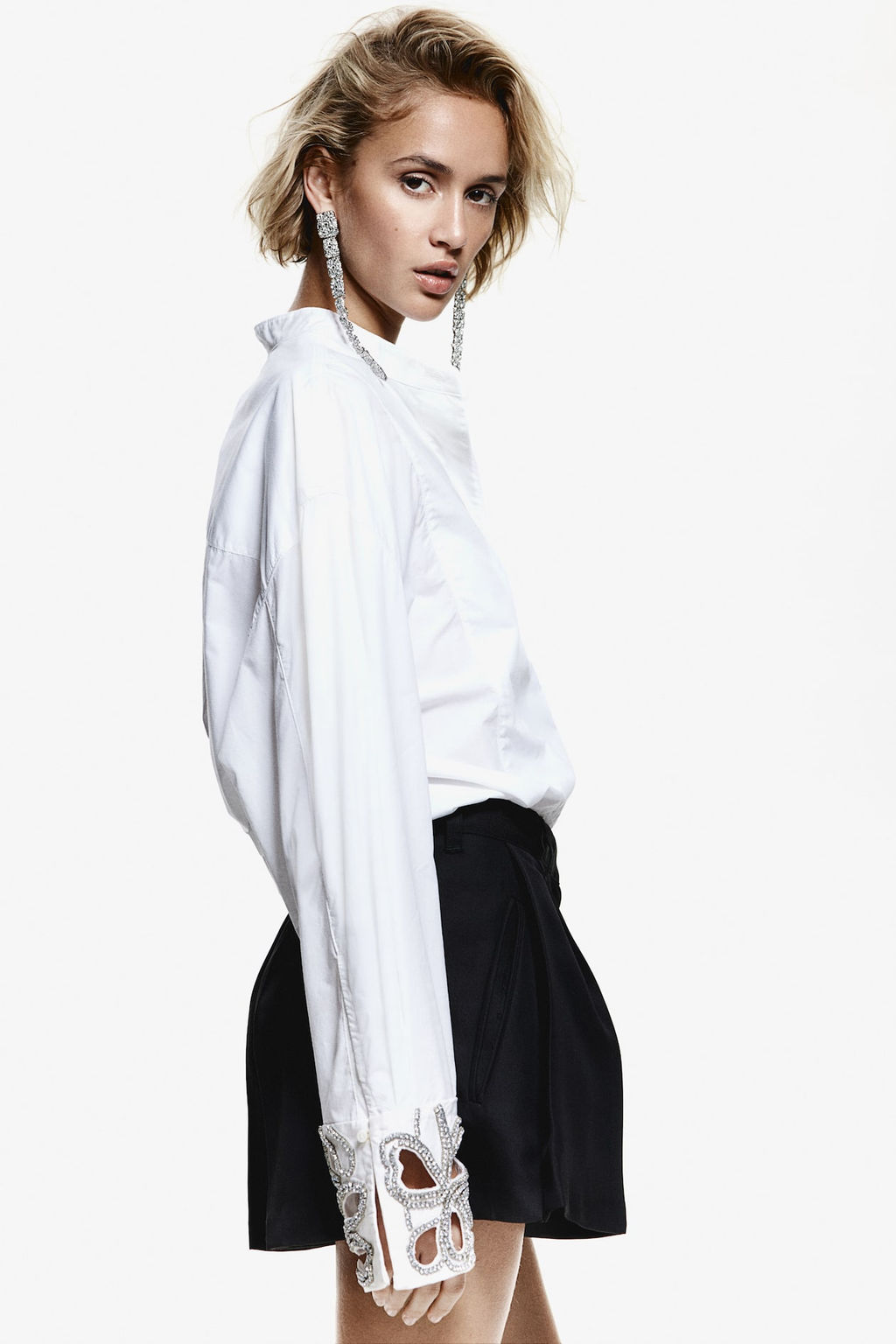 Camisa de esmoquin con detalle de strass - H&m фото 4